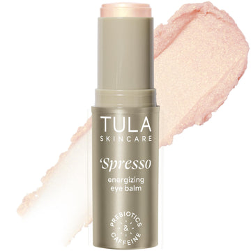 TULA Skin Care ‘Spresso Energizing Eye Balm, Gold Glow - Energizing & Hydrating Caffeine Under Eye Treatment for Dark Circles, Portable and Perfect to Use On-the-go, 0.35 oz. TULA uk supplements