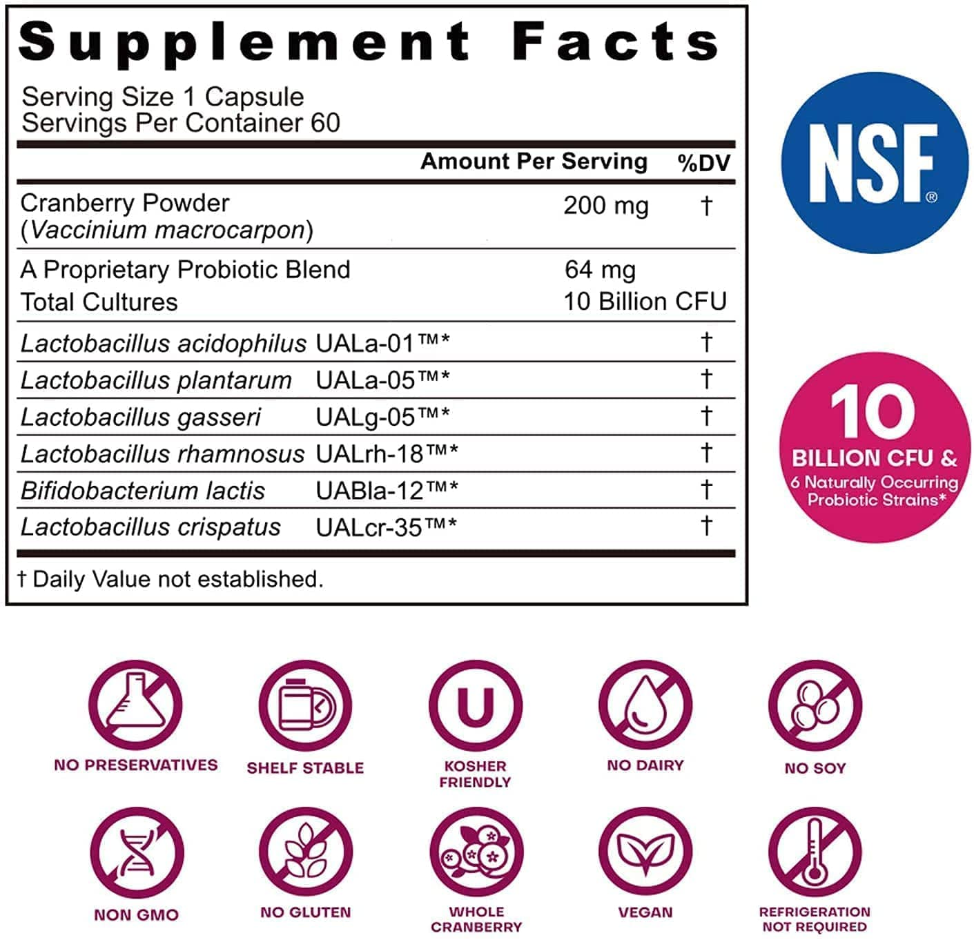 NutriCelebrity NutriFlora-Pro Probiotics for Women, Vaginal, Urinary Health, Immune System Digestive Nutricelebrity uk supplements