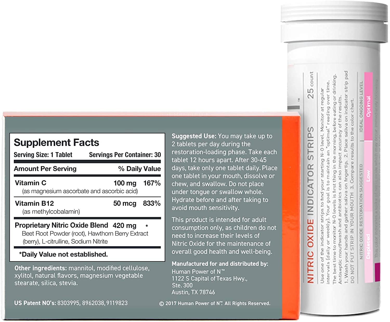 humanN Neo40 Daily & Nitric Oxide Indicator Strips humanN uk supplements