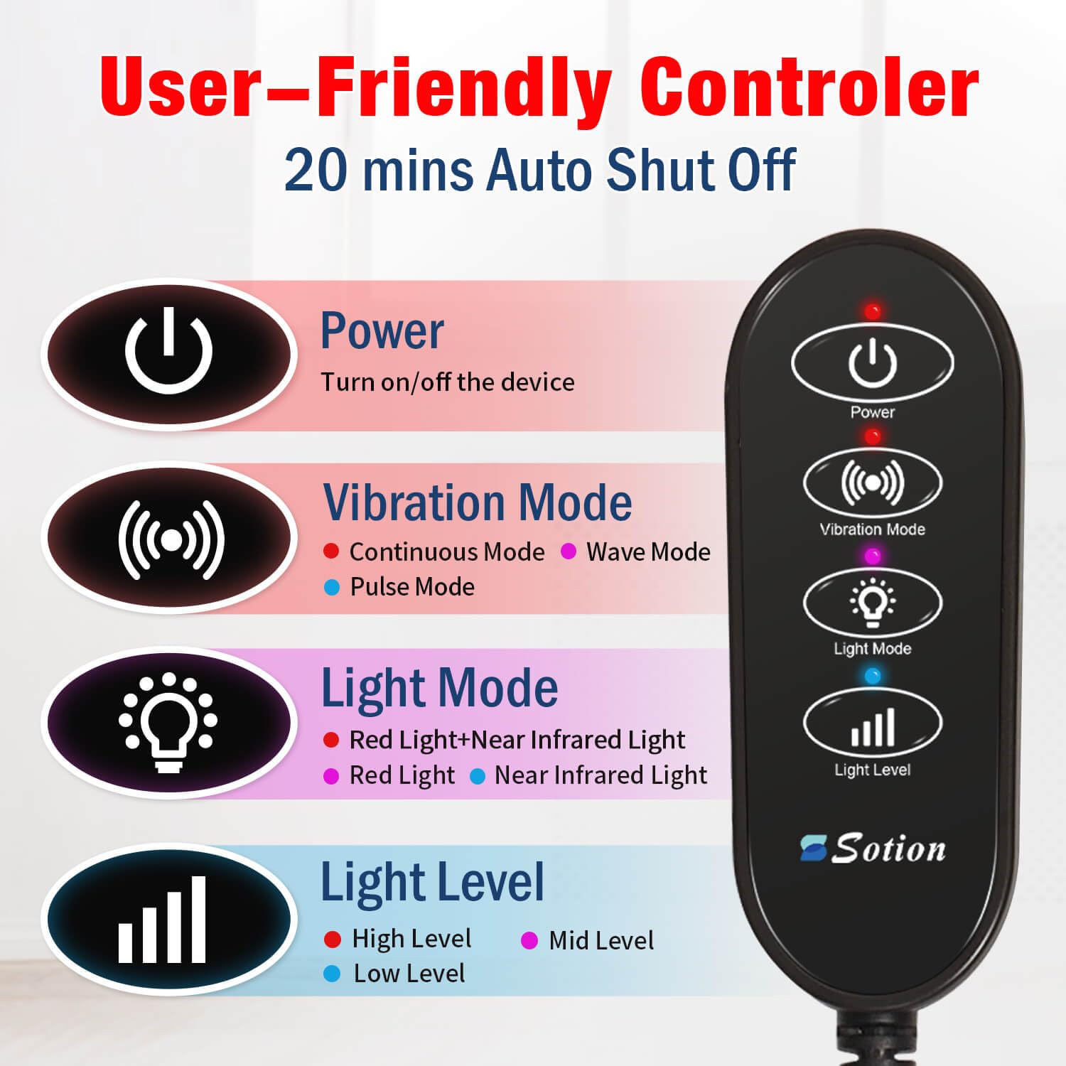 Sotion Red Light Therapy Belt with Massage-Red Light Therapy for Body&Near Infrared Light Therapy comrelax uk supplements
