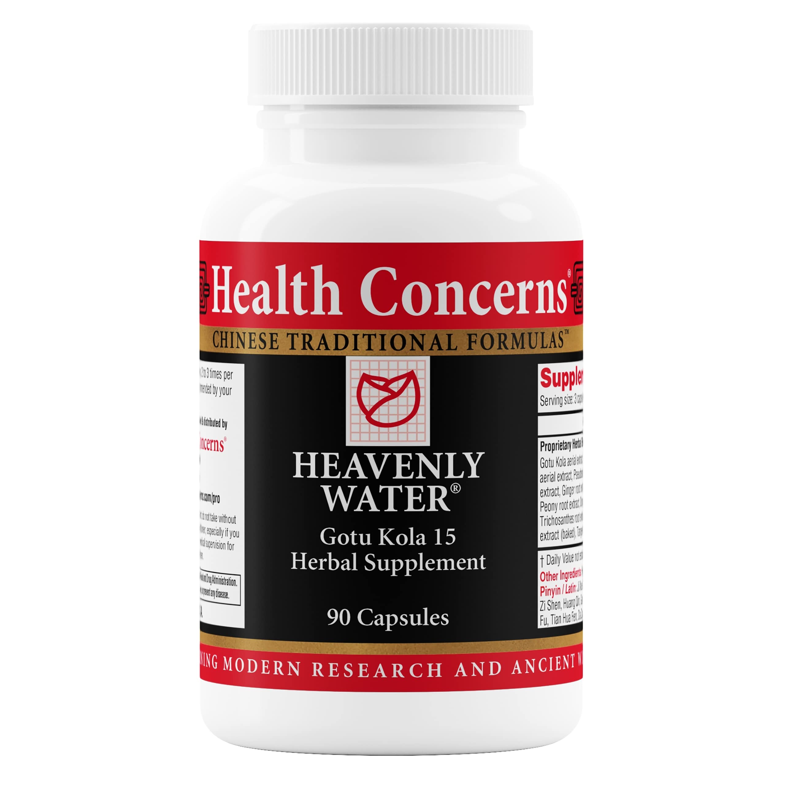 Health Concerns Heavenly Water – Menstrual Cycle & PMS Relief for Women – Menopause Support – Hormonal Balance – Gotu Kola & Chaste Tree Berry Herbal Supplement – Chinese Medicine – 90 Capsules Health Concerns uk supplements