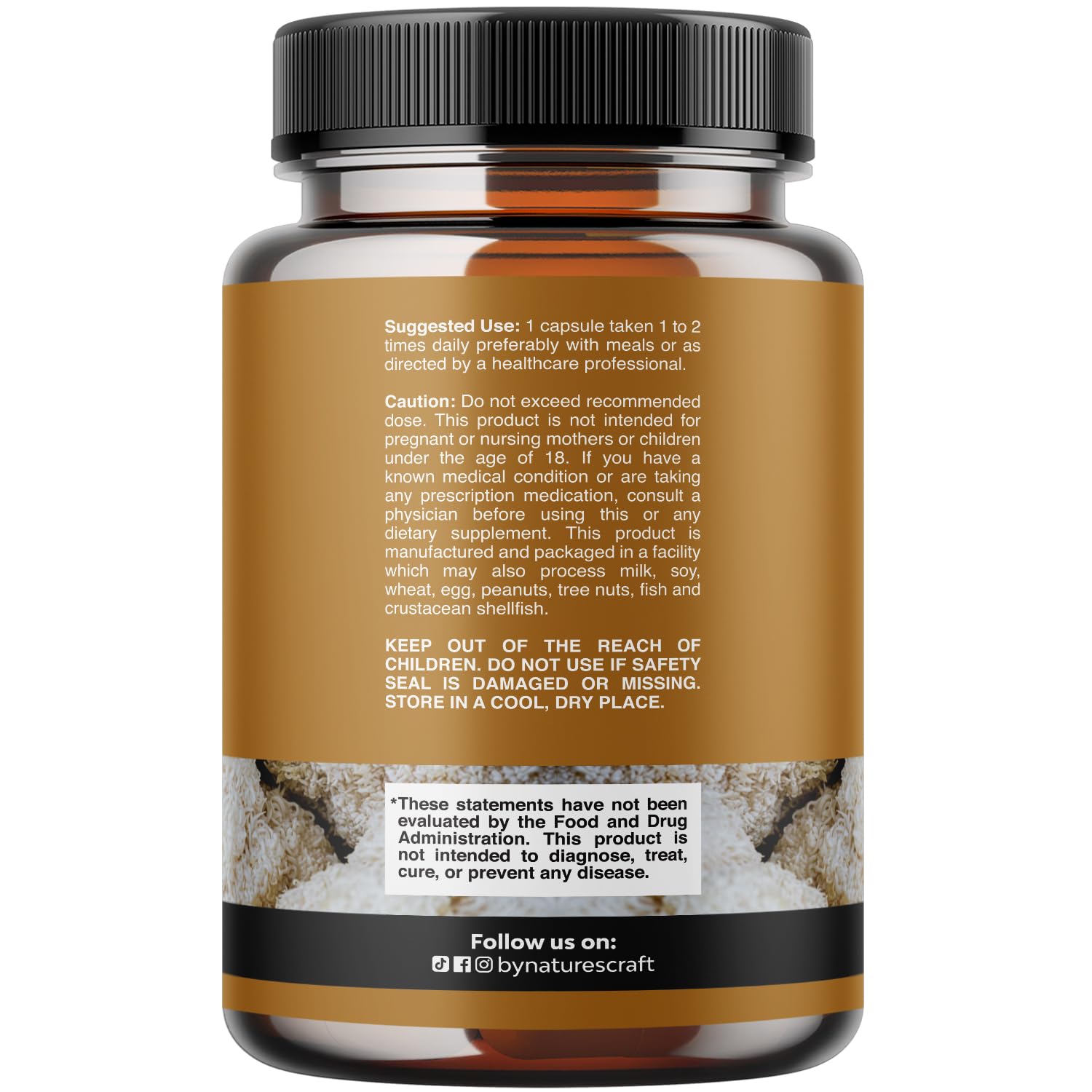 Advanced Lion's Mane Mushroom Supplement - Lions Mane Supplement Capsules with Reishi Chaga Maitake & Shiitake for Brain Health Memory Support & Focus - Nootropic for Mental Clarity - 120 Count Natures Craft uk supplements
