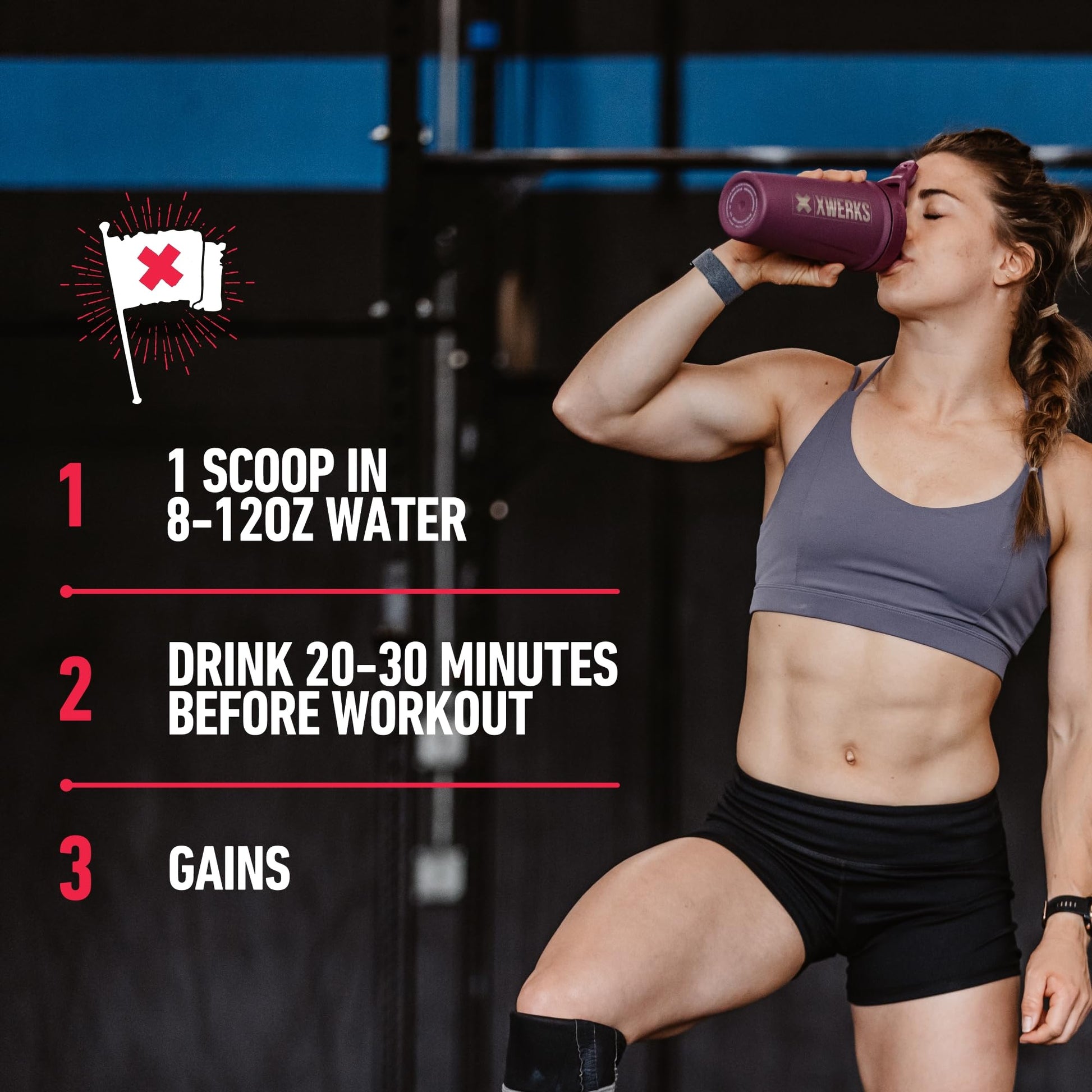 Xwerks Ignite Blue Razz Pre Workout Powder - Best Natural Keto Pre-Workout for Women Xwerks uk supplements