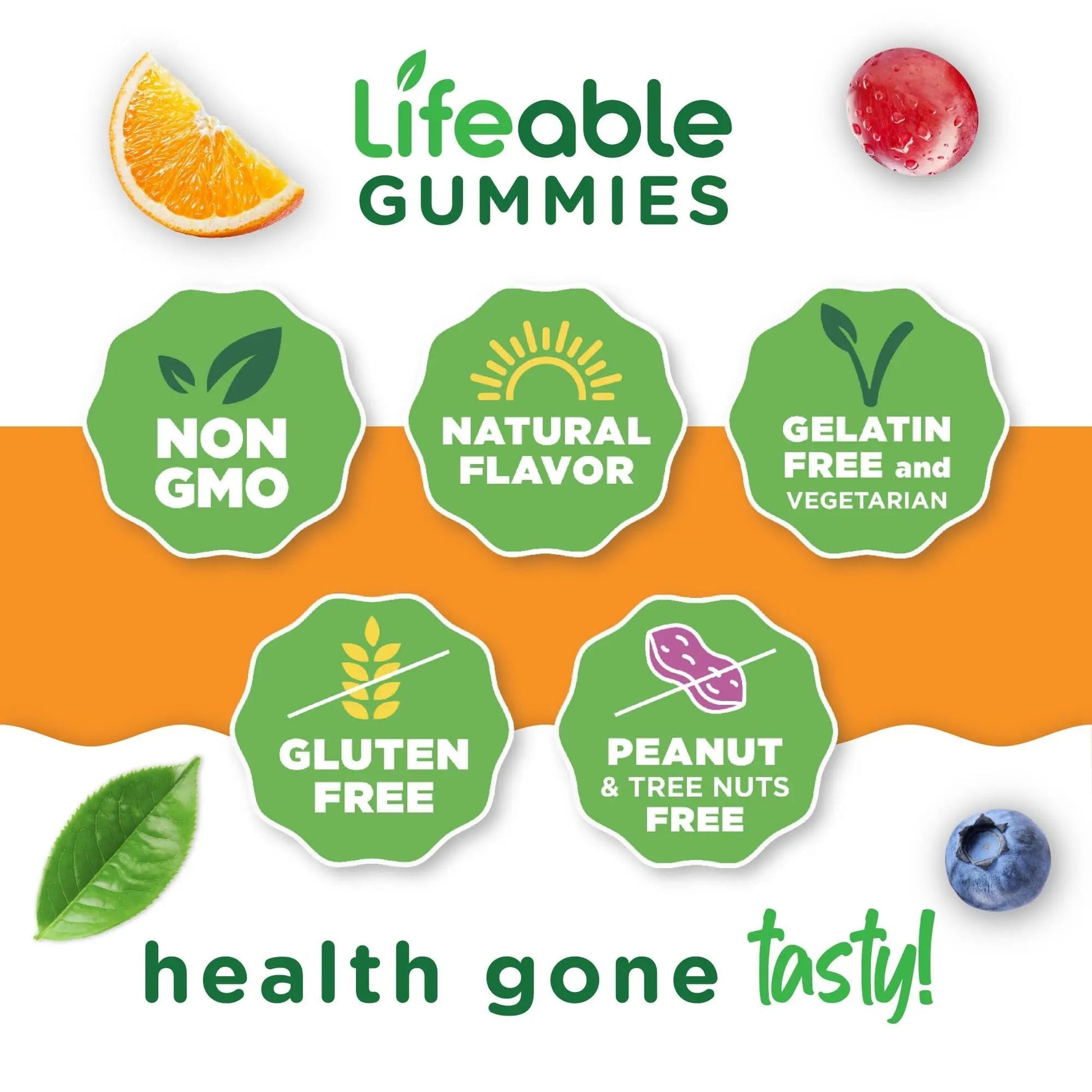 Lifeable Womens Multivitamin Gummy | with Vitamin A, C, D, E, Niacin, B6, Folate, B12, Biotin, Pantothenic Acid, Iodine, Zinc | Lifeable uk supplements