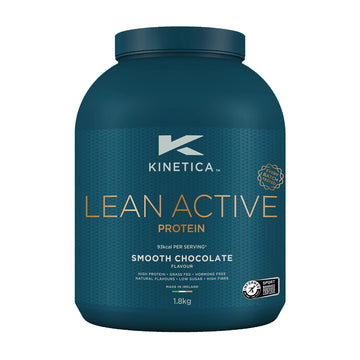 Kinetica Lean Protein Powder, Low Calorie, Grass Fed Whey, 72 Servings, Smooth Chocolate, 1.8kg Kinetica uk supplements
