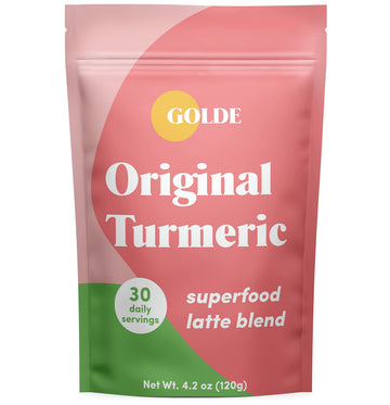 GOLDE - Superfood Latte Blend - Original Turmeric - Plant-Based w/Coconut, & Ginger - Vegan, Keto, Sugar-Free - 30 Servings GOLDE uk supplements