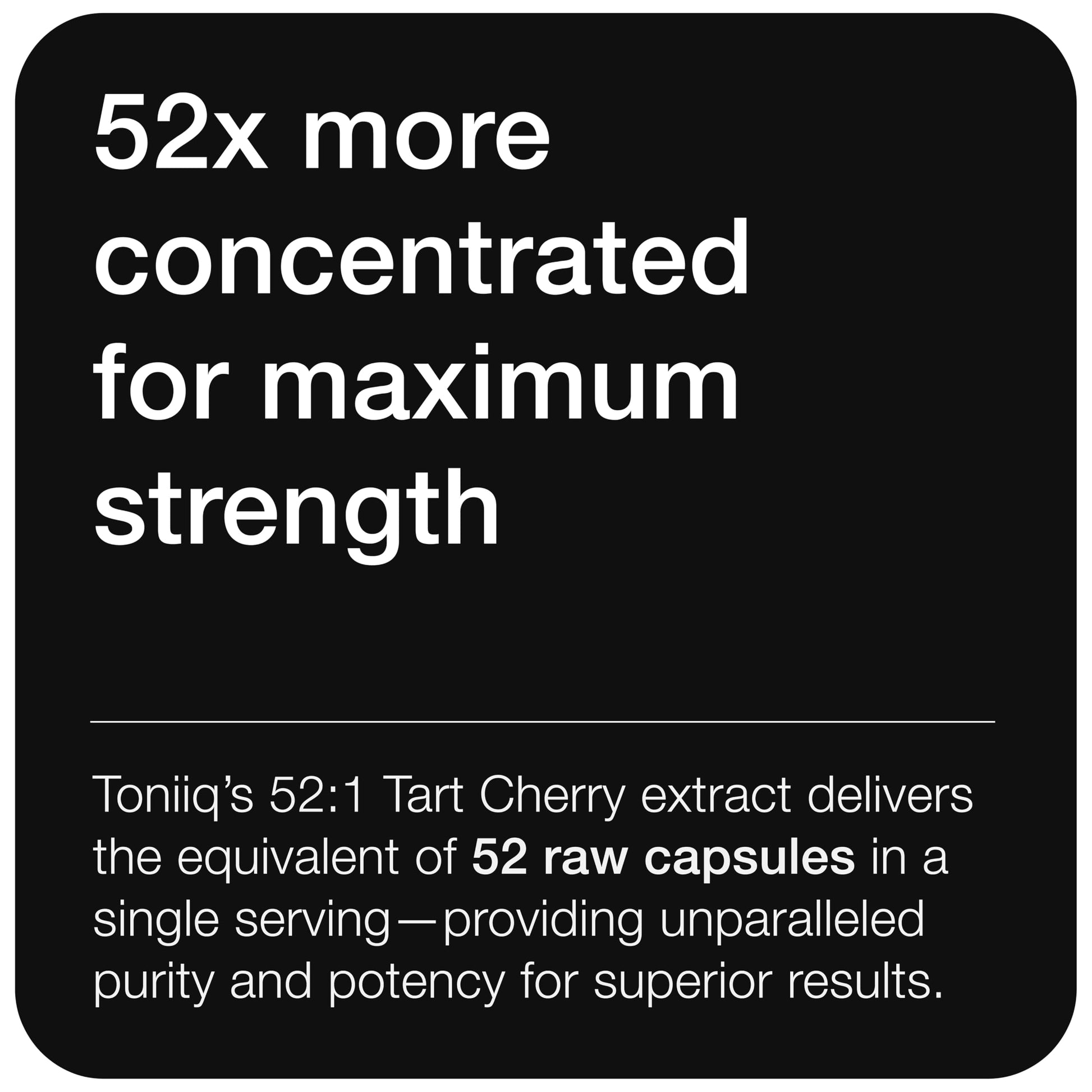 Toniiq Tart Cherry Capsules - Ultra High Potency 52:1 Extract - Highly Concentrated - Third-Party Lab Tested for Purity & Quality - 120 Capsules Toniiq uk supplements