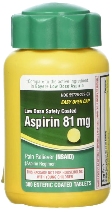 Life Extension Low Dose Aspirin - 81 mg - 300 Enteric Coated Tabs Life Extension uk supplements