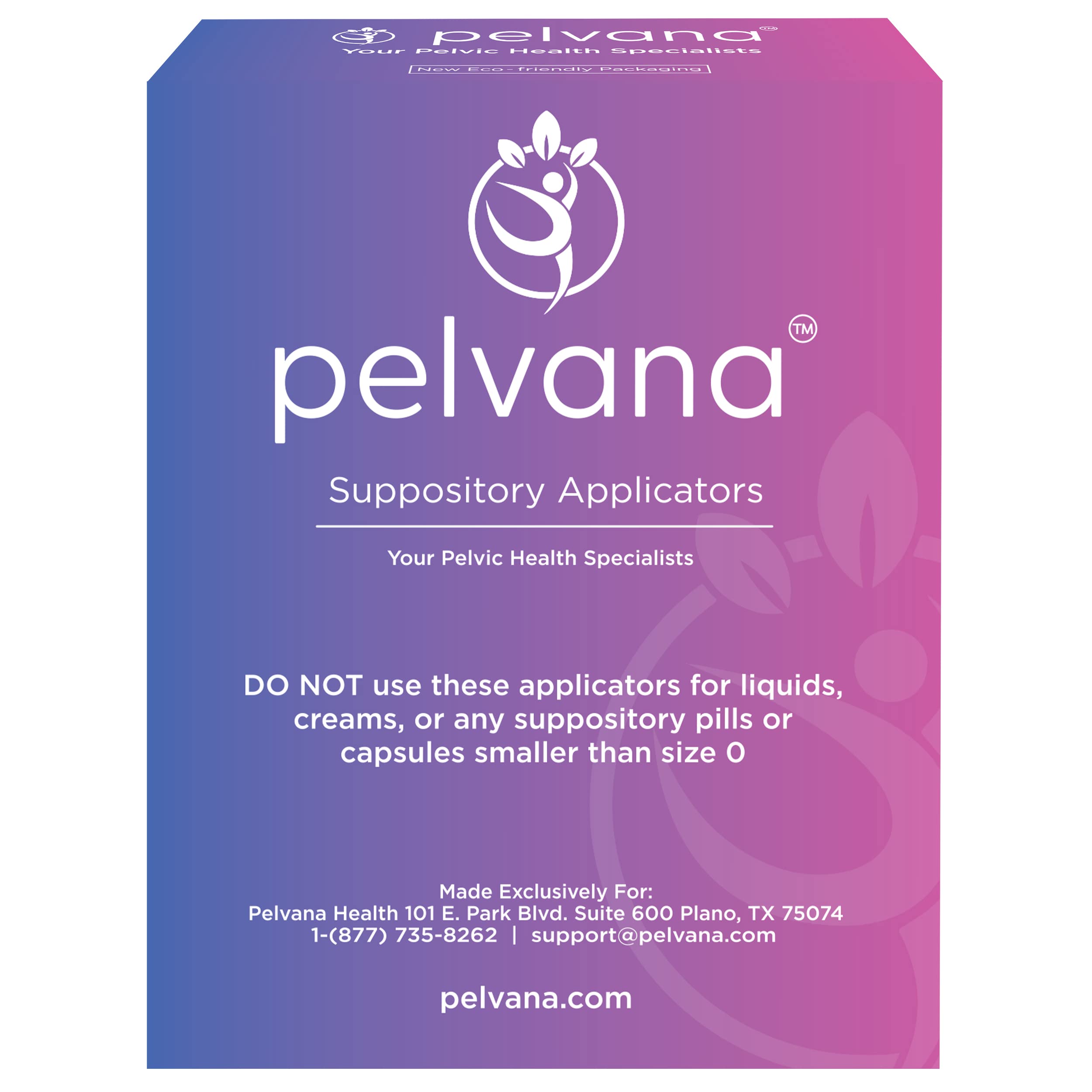 Pelvana Suppository Applicators for Women - (30 Pack) - Fits Size 0 and 00 Capsules - Often Used Pelvana uk supplements