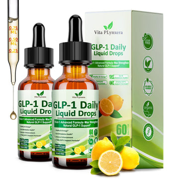 2 Pack Metabolic Support Liquid Drops, 10-in-1 Formula with Berberine, Ceylon Cinnamon, Prebiotic Fiber & Green Tea Extract | Digestive & Gut Health for Women & Men | Vegan, Non-GMO Vita PLynxera uk supplements
