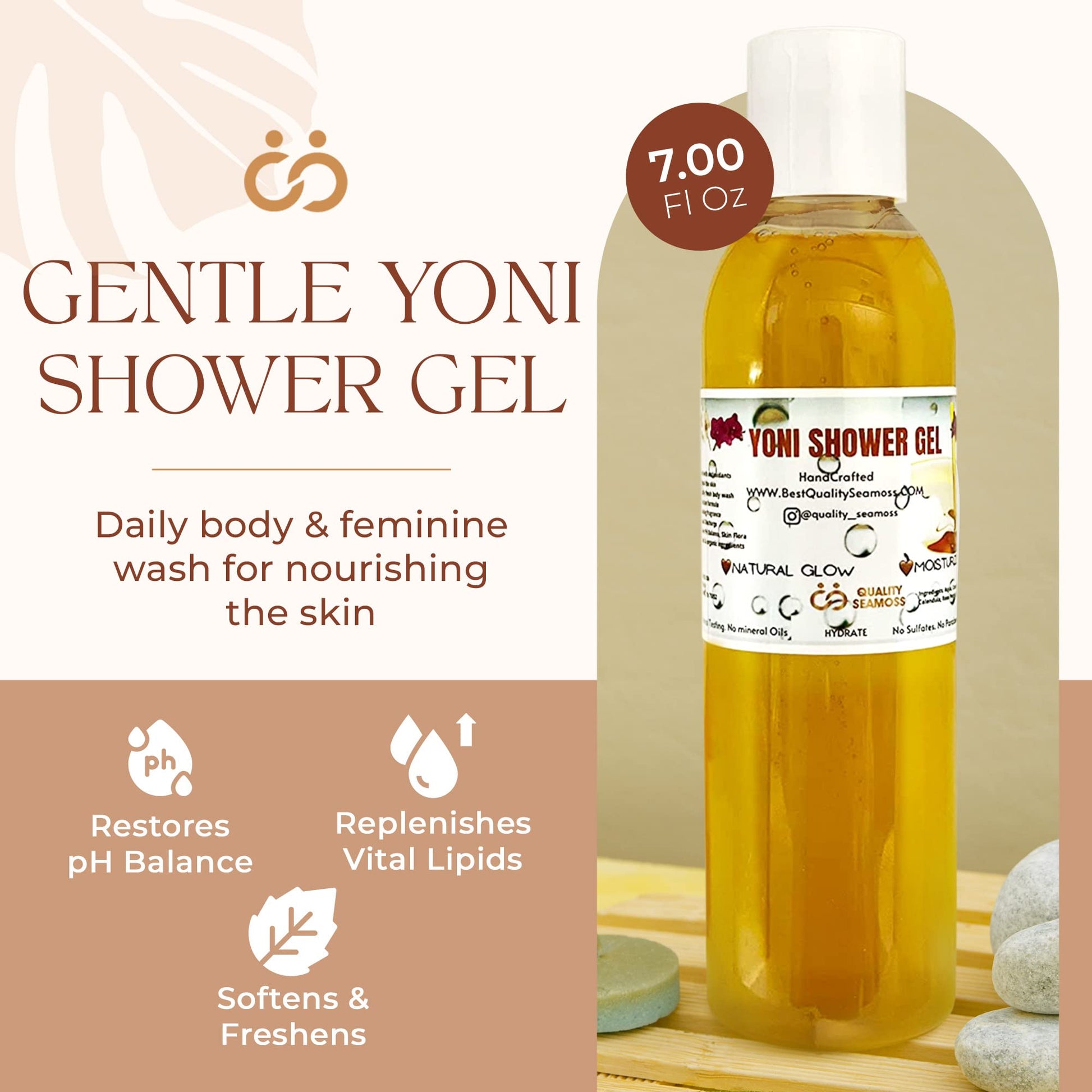 Ph Balance Feminine Wash - Vee Health & Yoni Wash Shower Gel- Use with Yoni Oil. Moisturizing Calendula Quality Seamoss and Yoni Oil uk supplements