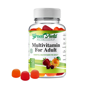 Greenfield Nutritions Halal Multivitamins for Adults | 90 Halal Vitamins for Women & Men | All Essential Gelatin Free Halal Gummy Vitamin, Mineral GREEN FIELD NUTRITIONS uk supplements