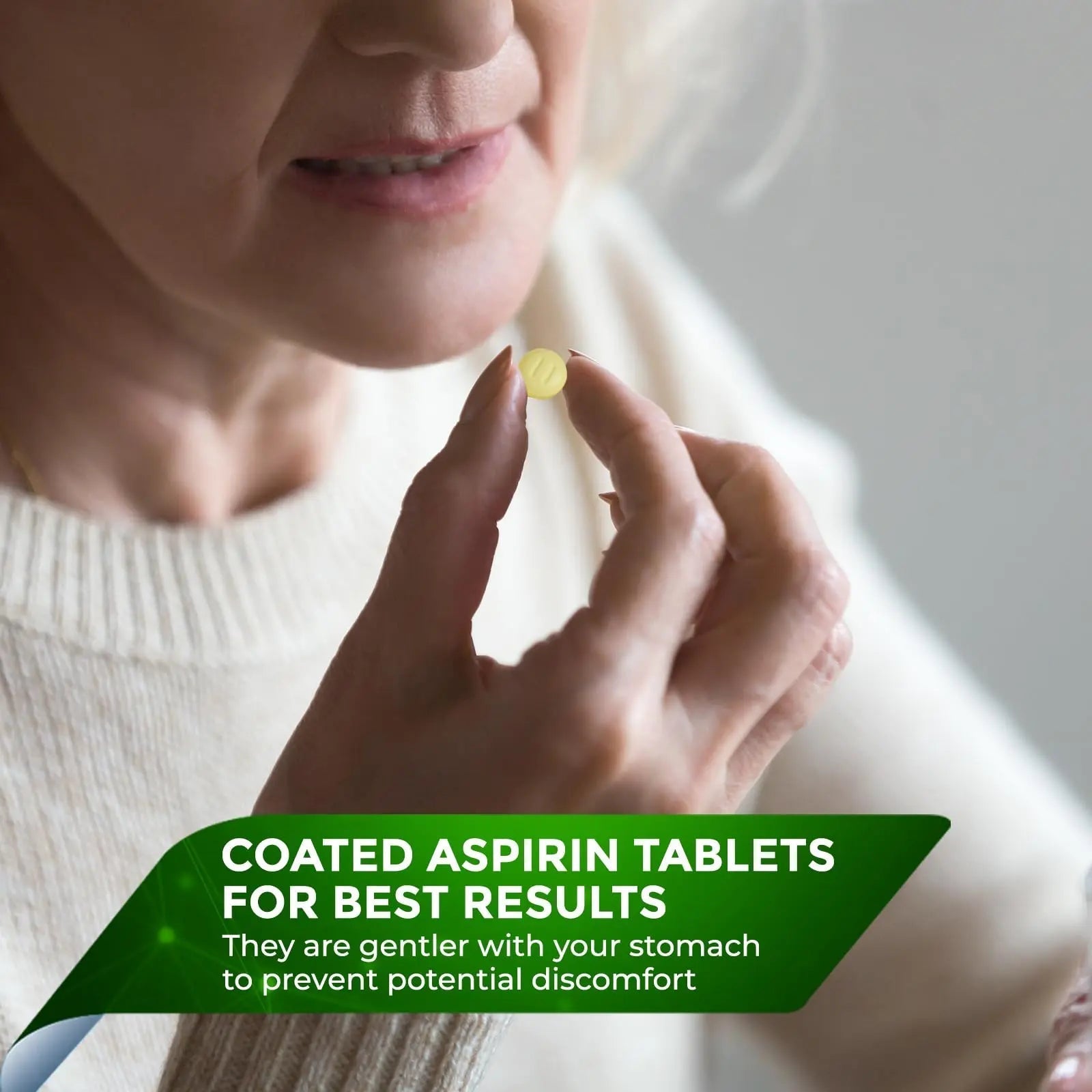 Pure Low Dose Baby Aspirin 81mg for Adults, 100 Count Enteric Coated Aspirin Tablets for Men and Women, Safe Relief for Symtoms Associated with Headache, Arthritis, Cramps NobleAid uk supplements