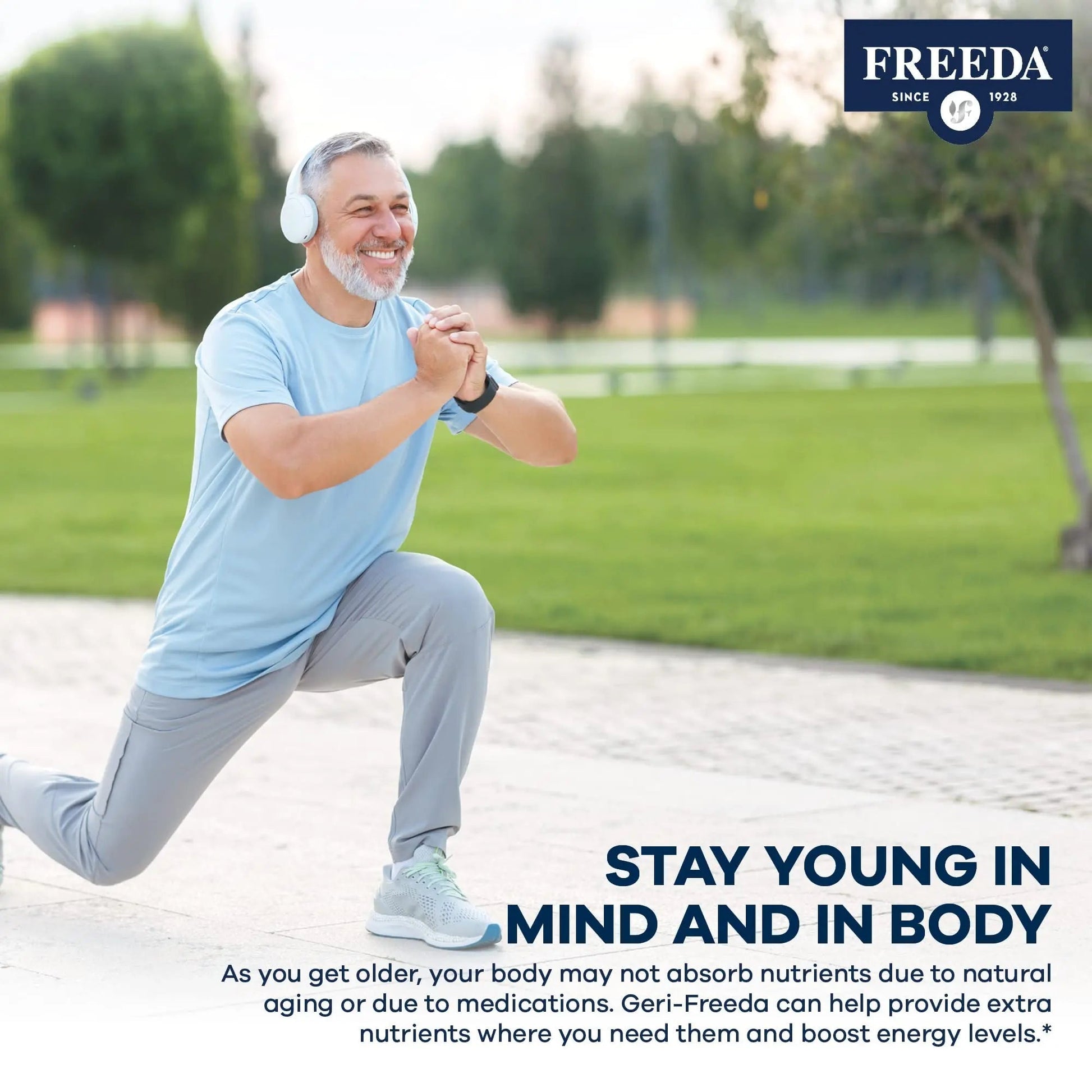 Freeda Senior Multivitamin - Kosher Vitamins for Men & Women 60 and Over - One Daily Coated Tablet - Women’s & Men’s Vitamins Multivitamin 60 Plus FREEDA uk supplements