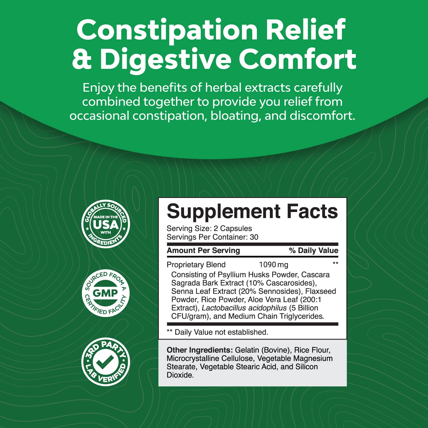 Herbal Laxative Capsules with Probiotics – Natural Laxative Pills to Cleanse Colon and Support Natures Craft uk supplements