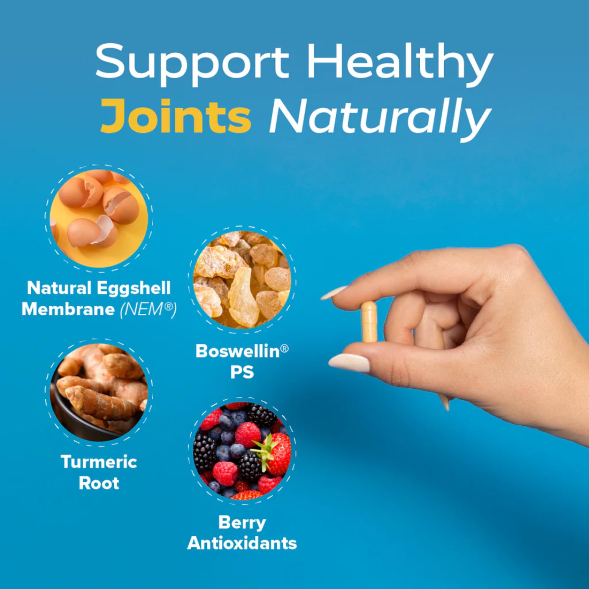 Redd Remedies, Joint Health Advanced, Helps Strengthen Connective Tissue and Cartilage, Fast-Acting Comfort with Boswellia Serrata and Turmeric, 120 Vegetarian Capsules Redd Remedies uk supplements
