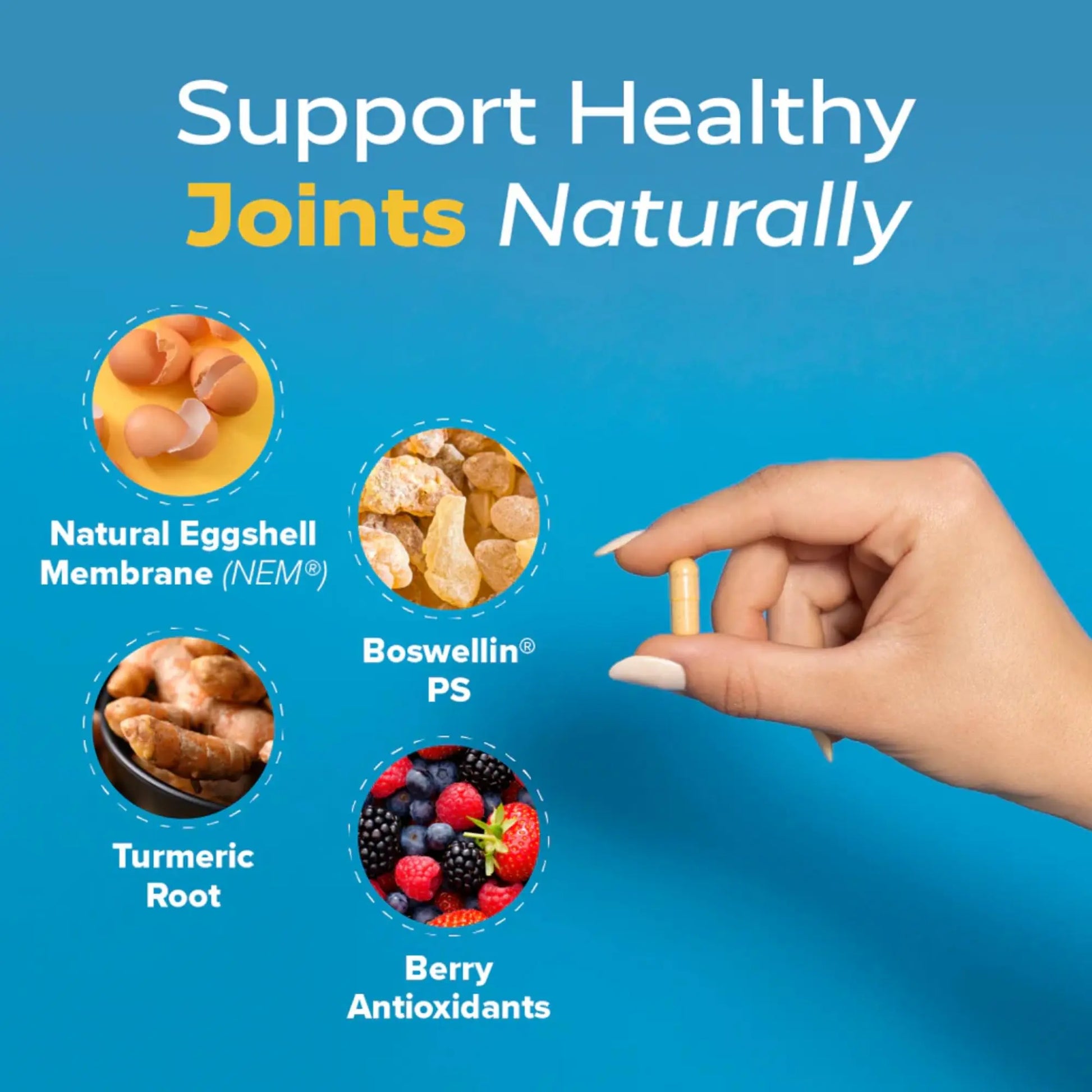 Redd Remedies, Joint Health Advanced, Helps Strengthen Connective Tissue and Cartilage, Fast-Acting Comfort with Boswellia Serrata and Turmeric, 60 Vegetarian Capsules Redd Remedies uk supplements