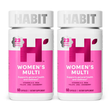 Habit Womens Multi Supplement 2 Pack (120 Capsules) - New Look, Supports General Health & Wellness, 23 Essential Vitamins and Minerals H' Habit uk supplements