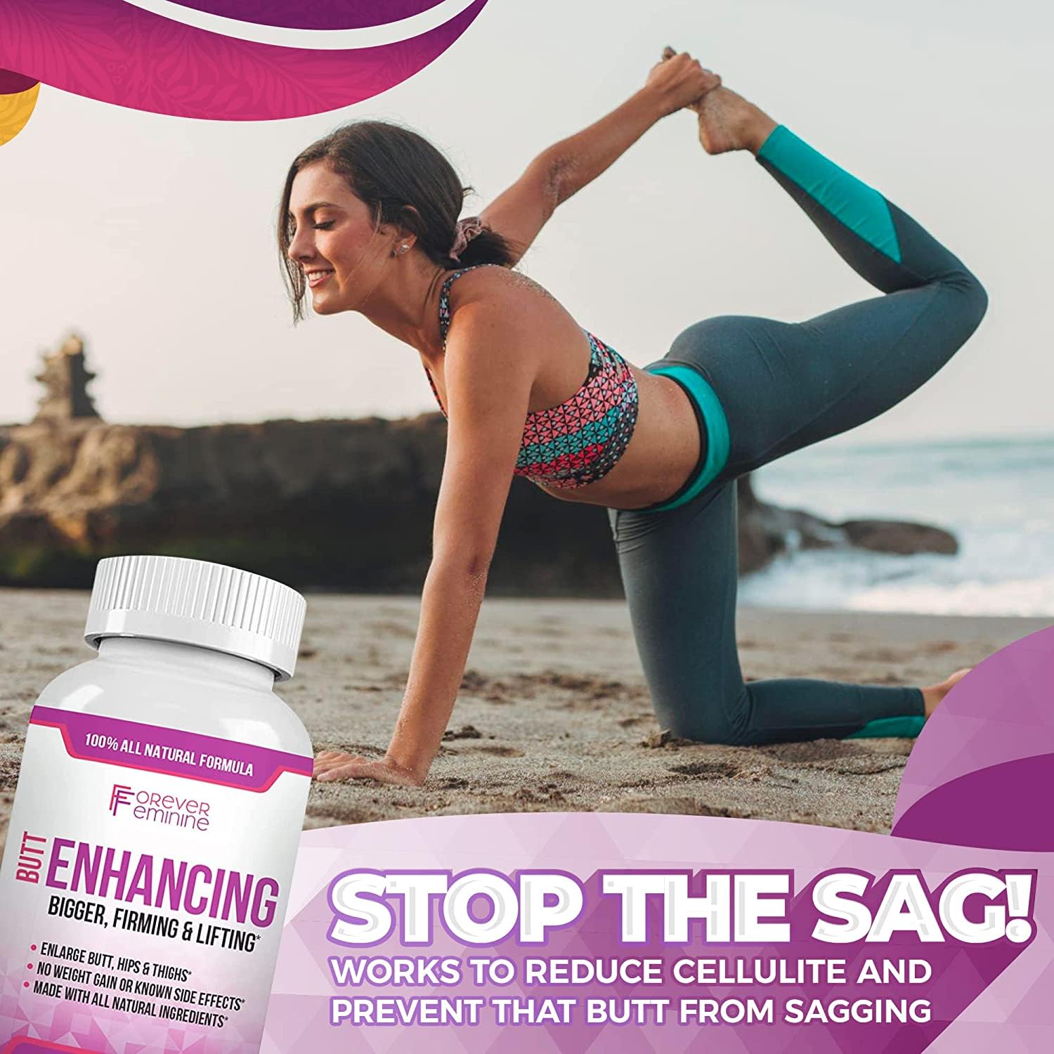 Forever Feminine Premium Butt Enhancement Pills - Booty Enlargement Pills - Shape Forever Feminine uk supplements