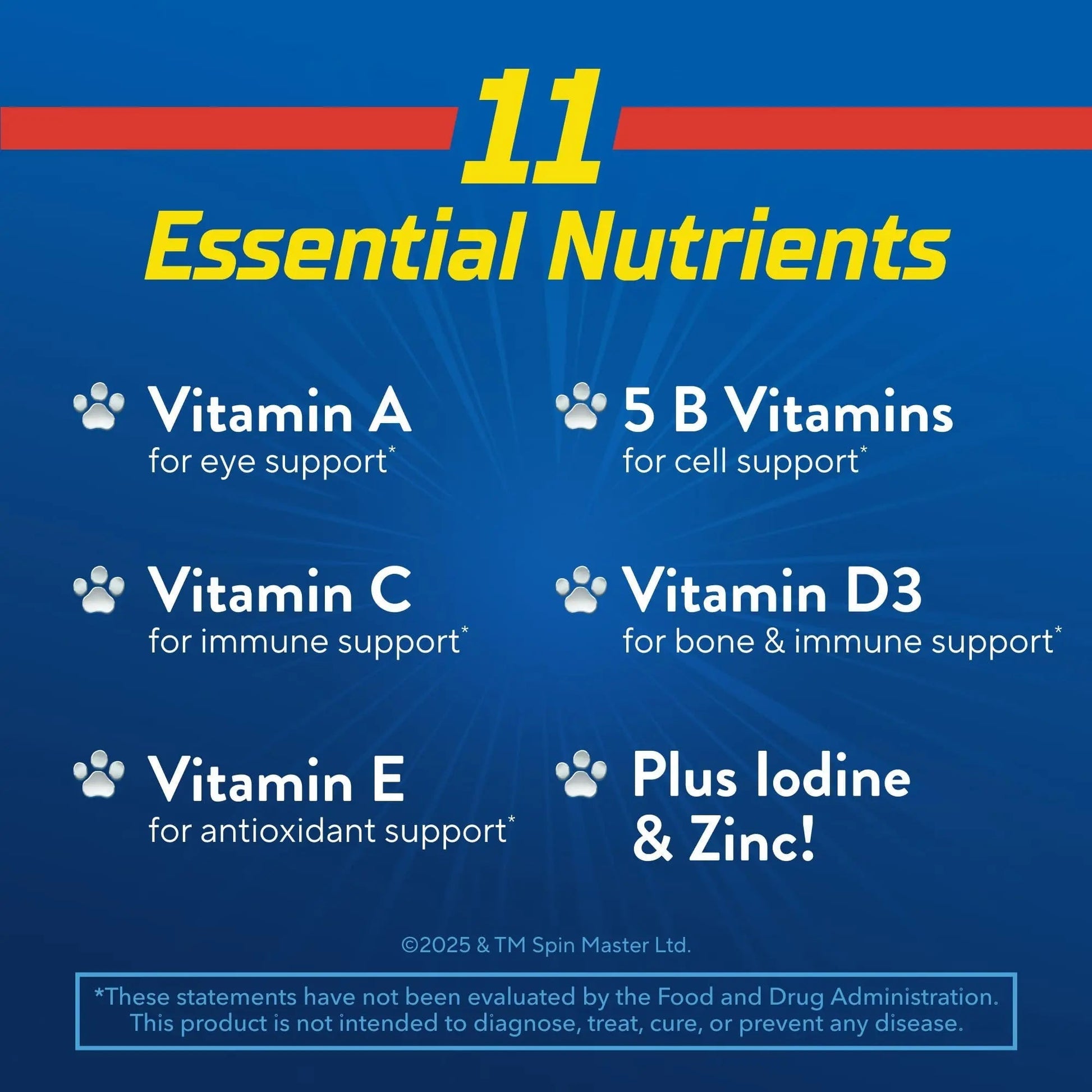 L’il Critters Paw Patrol Gummy Vites Daily Gummy Multivitamin for Kids, Vitamin C, D3 for Immune Support Cherry Lil Critters uk supplements