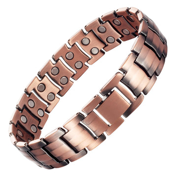 MagVIVACE Copper Bracelet for Men, Magnetic Bracelet with 3500 Gauss Magnets MagVIVACE uk supplements