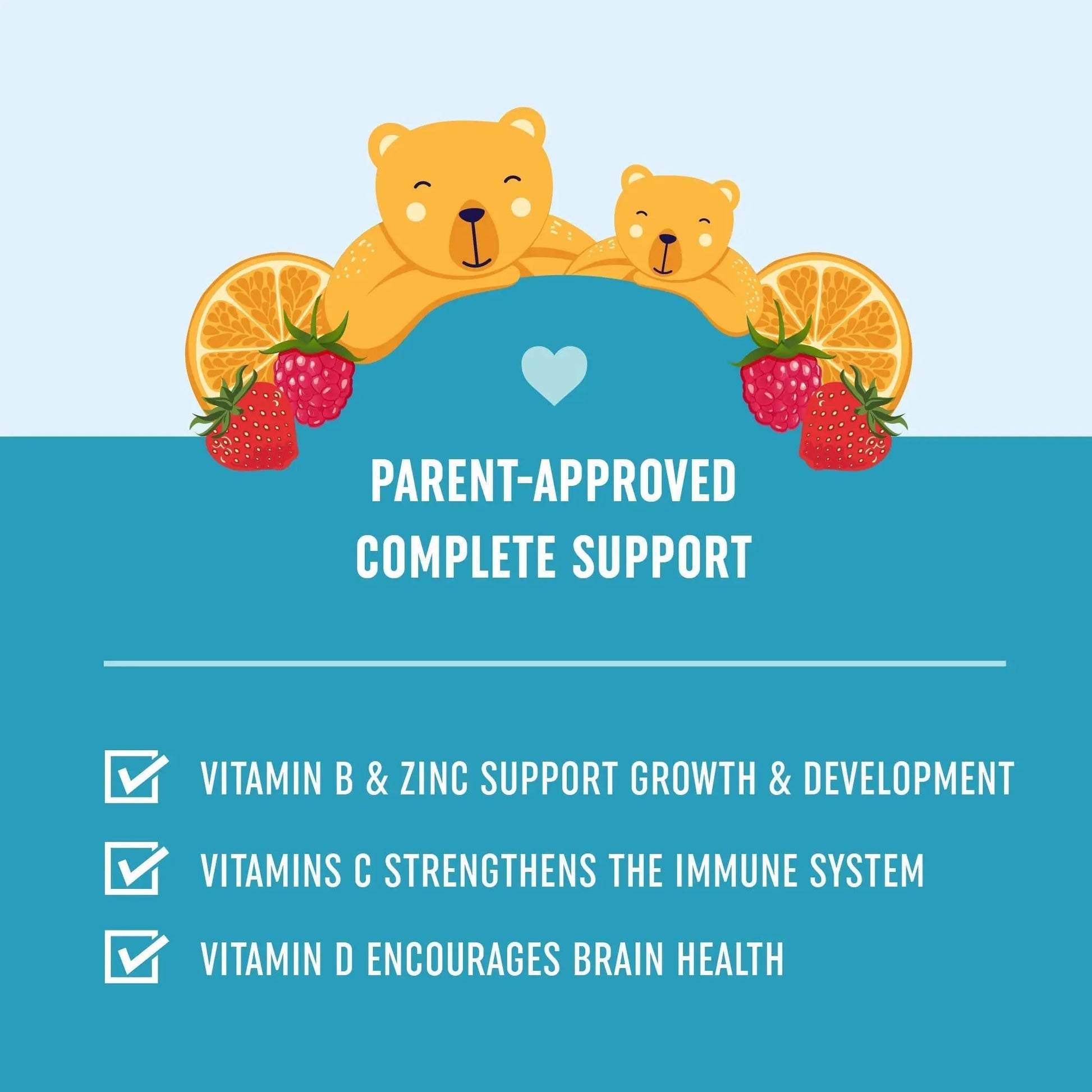 Kids Multivitamin Gummies | Vitamins A, B, C, D & Zinc for Immunity, Growth & Development | Daily Multivitamins for Children Ages 2+ | MAV NUTRITION uk supplements