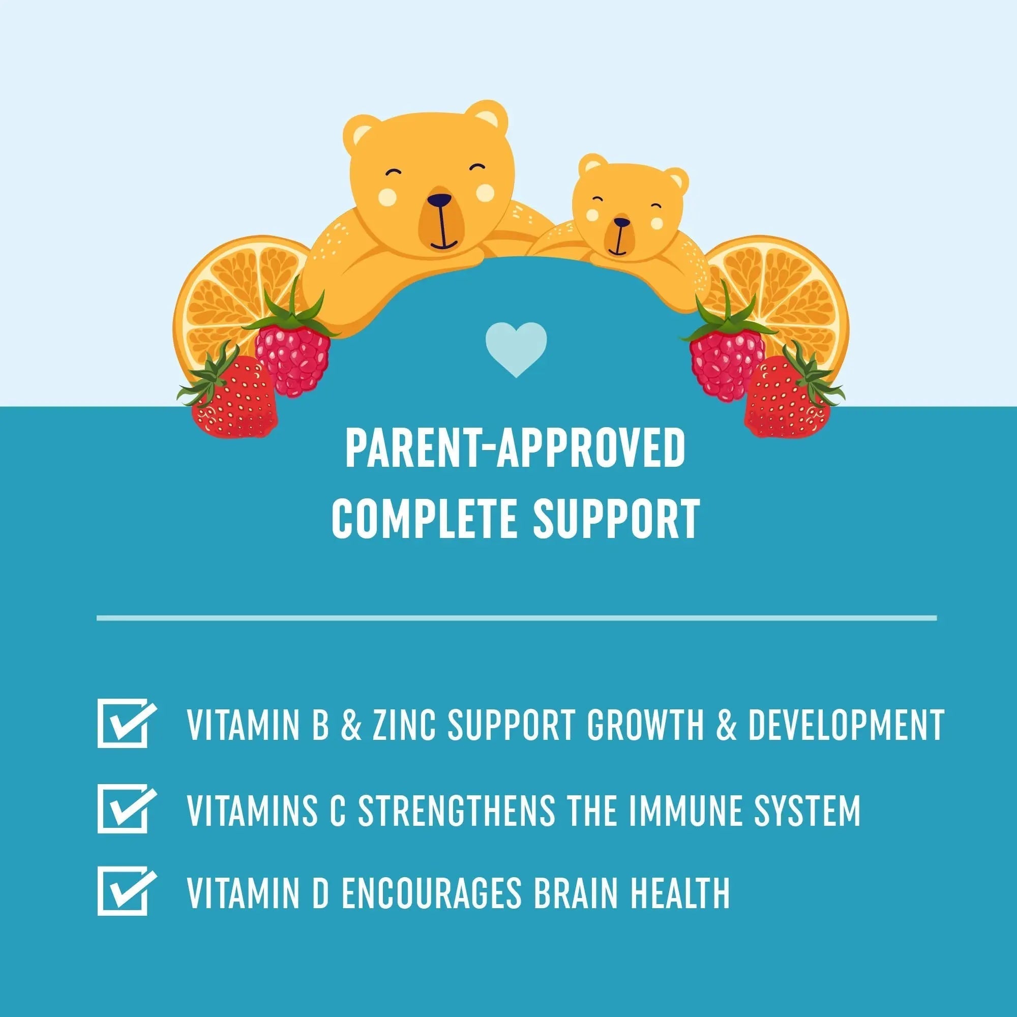 Kids Multivitamin Gummies | Vitamins A, B, C, D & Zinc for Immunity, Growth & Development | Daily Multivitamins for Children Ages 2+ | MAV NUTRITION uk supplements