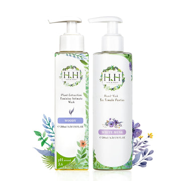 Feminine Wash+Panties Stain Remover Detergent - Natural Essential Oil Scent Vaginal Wash Women HH Herb & Health uk supplements
