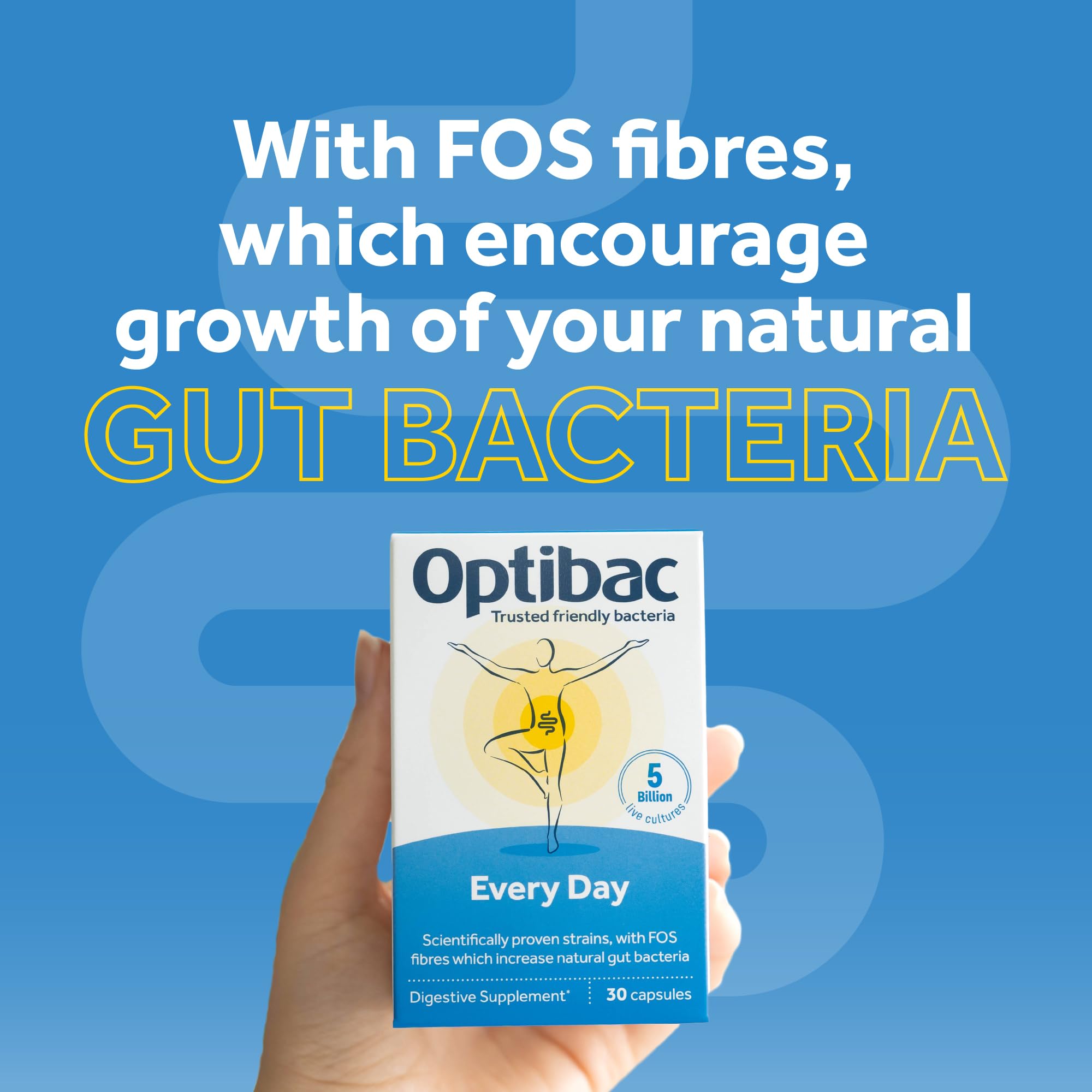 Optibac Probiotics Every Day - Digestive Probiotic Supplement with 5 Billion Bacterial OptiBac uk supplements