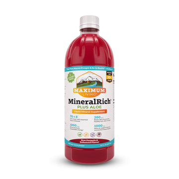 Maximum Living MineralRich Minerals Supplement with Aloe - Liquid Blend of Vitamins and Trace Minerals - 32 oz Maximum Living uk supplements