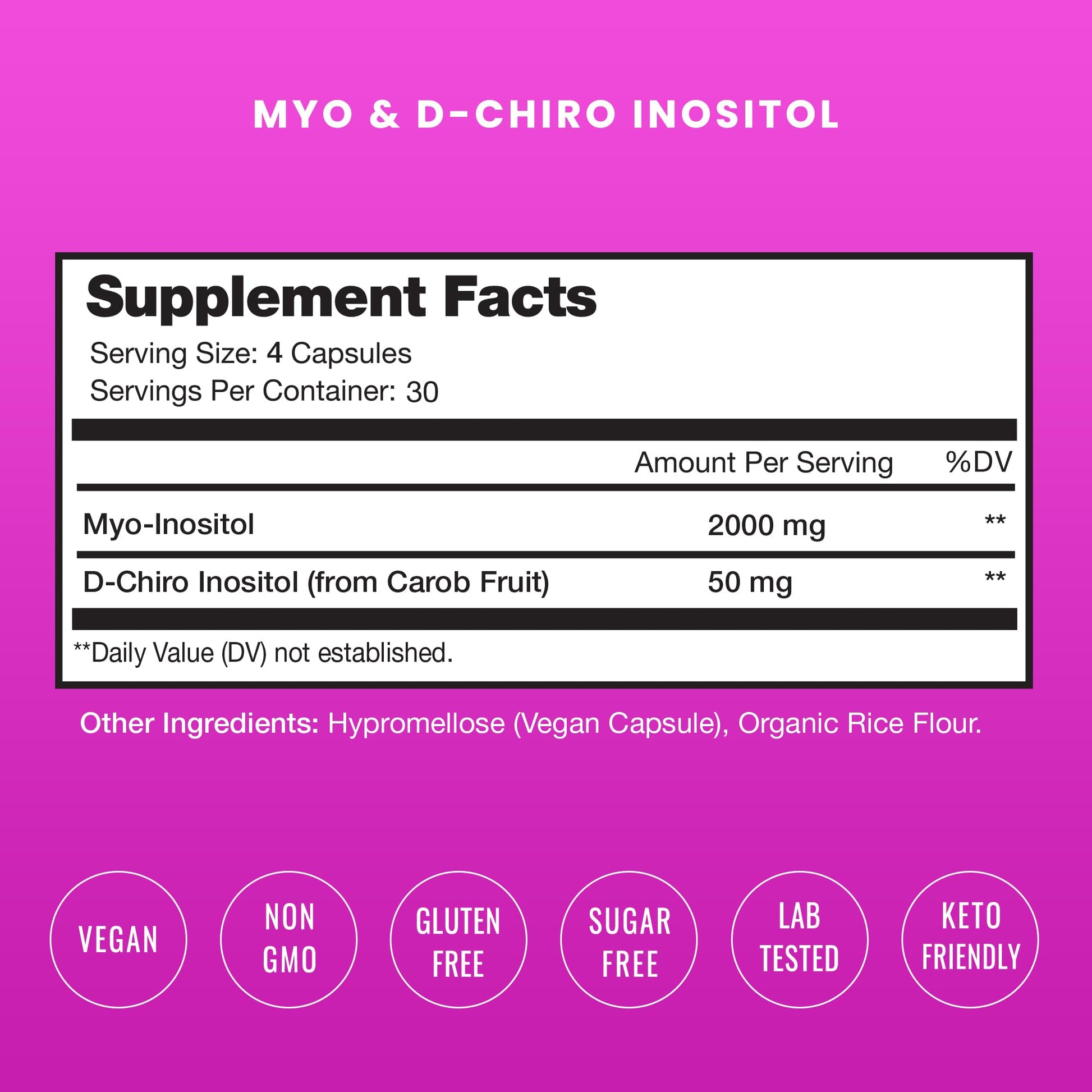 NutraChamps Myo-Inositol & D-Chiro Inositol Supplement | Ovarian & PCOS Support NutraChamps uk supplements