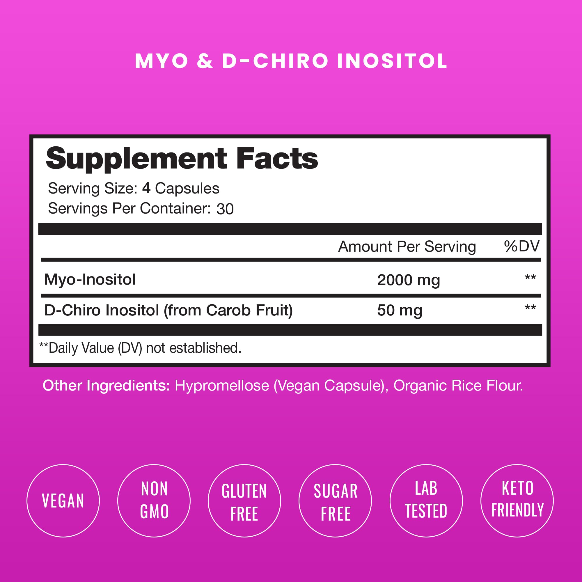 NutraChamps Myo-Inositol & D-Chiro Inositol Supplement | Ovarian & PCOS Support NutraChamps uk supplements