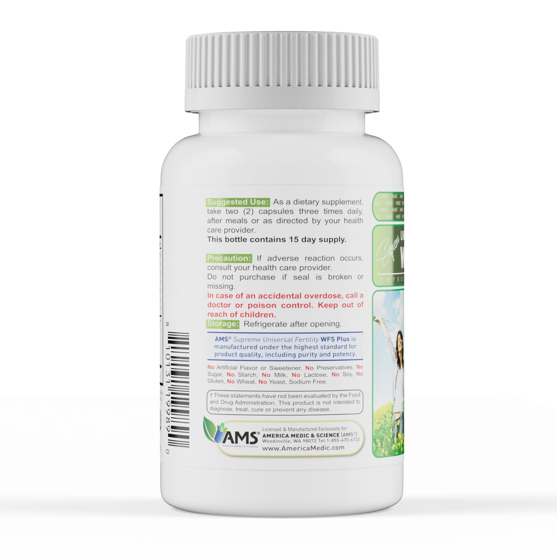 America Medic & Science WFS Plus Fertility Supplements for Women (90 Capsules) Supports Ovulatory Health | Natural Preconception Vitamins, Reproductive Aid, with D-Chiro Inositol, DHA |15-Day Supply. America Medic & Science uk supplements