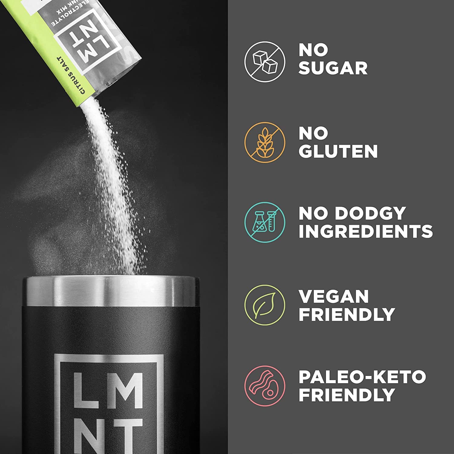 LMNT Zero Sugar Electrolytes - Sample Pack | Drink Mix | 8-Count Drink LMNT uk supplements