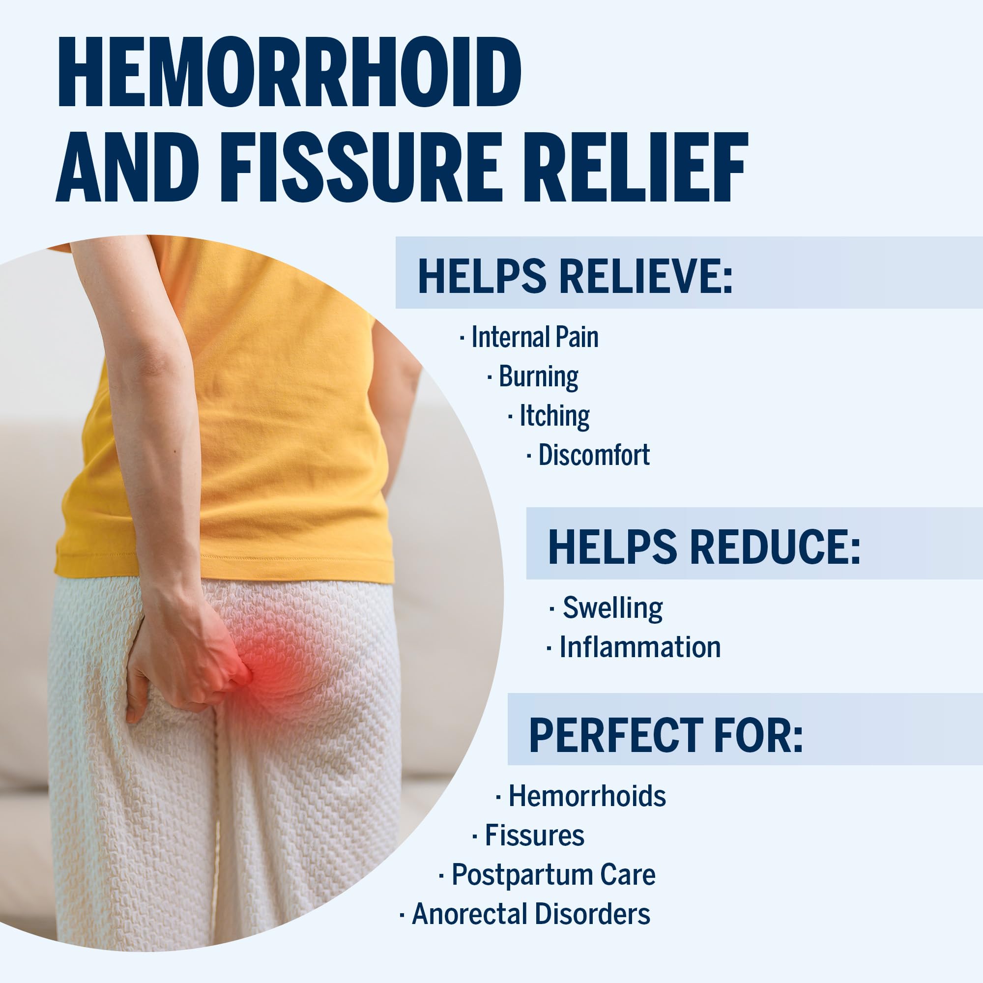 Ariella Hemorrhoid Treatment Suppository Gel: Natural & Herbal - Relieve Itching Burning Discomfort - Internal Relief - New Rounded Applicator - Nighttime Use (Pack of 6, Old) Ariella uk supplements