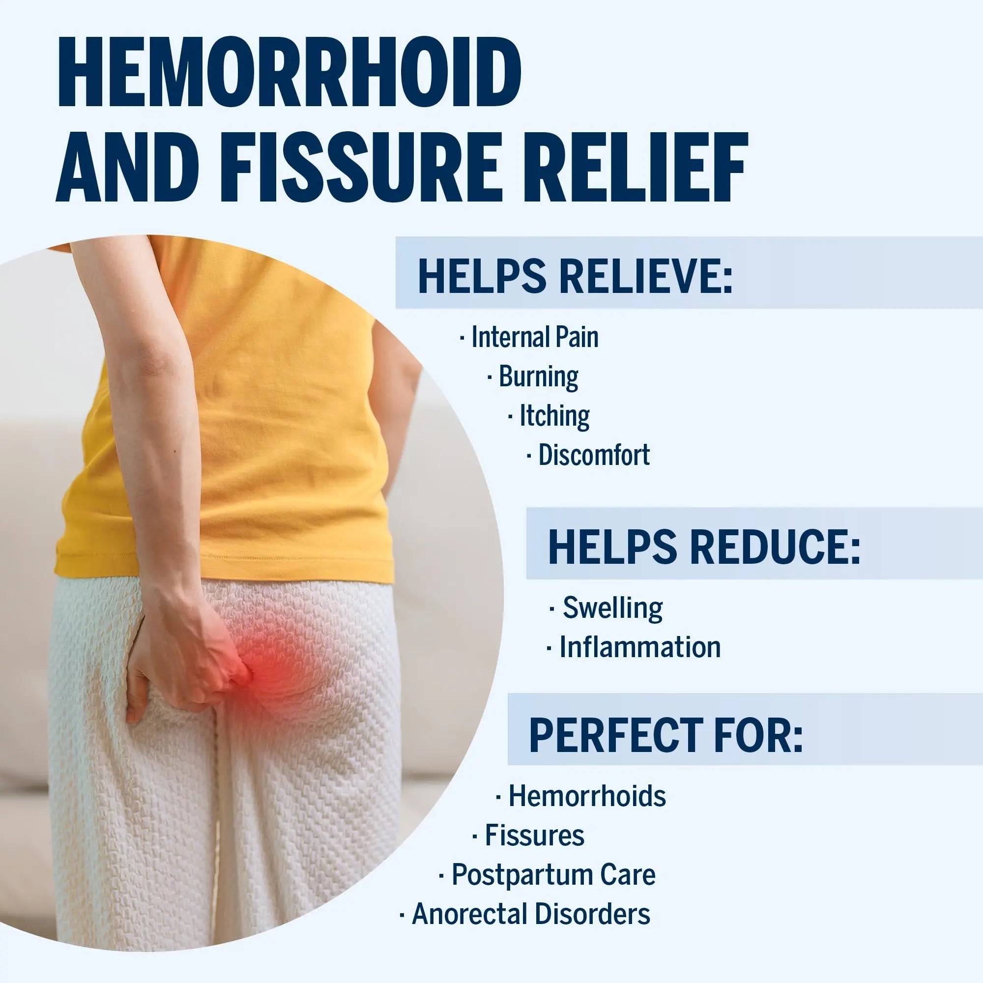 Ariella Hemorrhoid Treatment Suppository Gel: Natural & Herbal - Relieve Itching Burning Discomfort - Internal Relief - New Rounded Applicator - Nighttime Use (Pack of 6) Ariella uk supplements