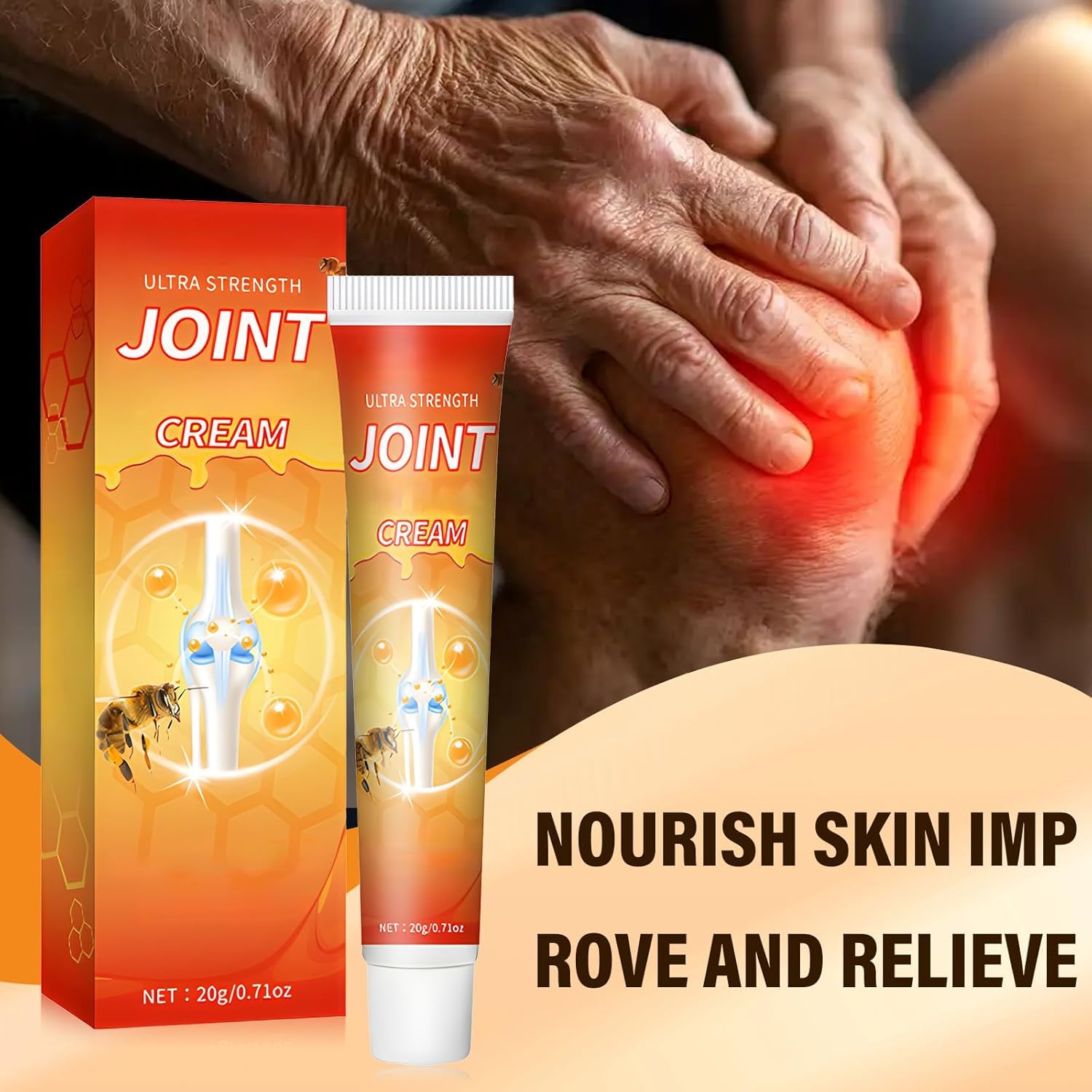 XiuFa 3PCS Joint Cream, Bee Venom Joint Repair Cream, for Back, Neck, Feet, Shoulder XiuFa uk supplements