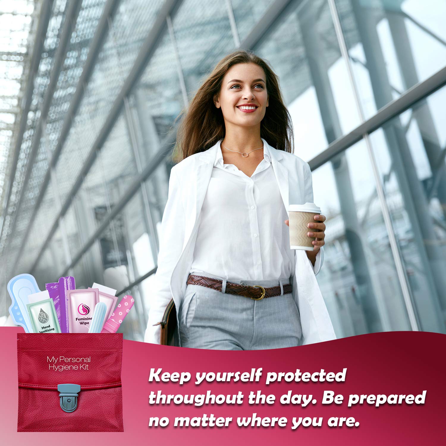 Menstrual Kit All-in-One | Convenience on The Go | Single Period Kit Pack for Travelling, Tweens pH Advantage uk supplements