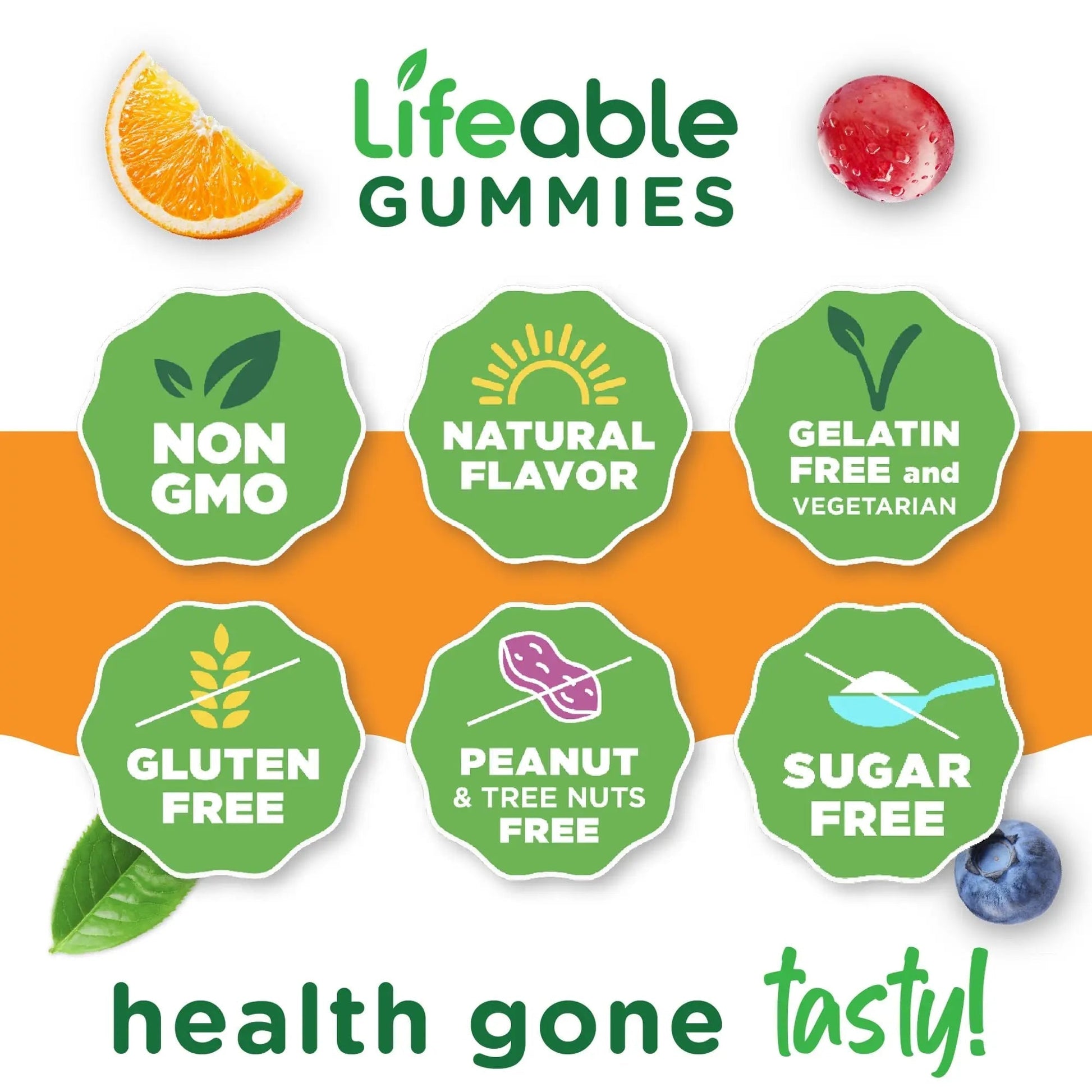 Lifeable Sugar Free Womens Multivitamin Gummy | with Iron and 18 Essential Vitamins and Minerals | Great Tasting Multivitamin Lifeable uk supplements