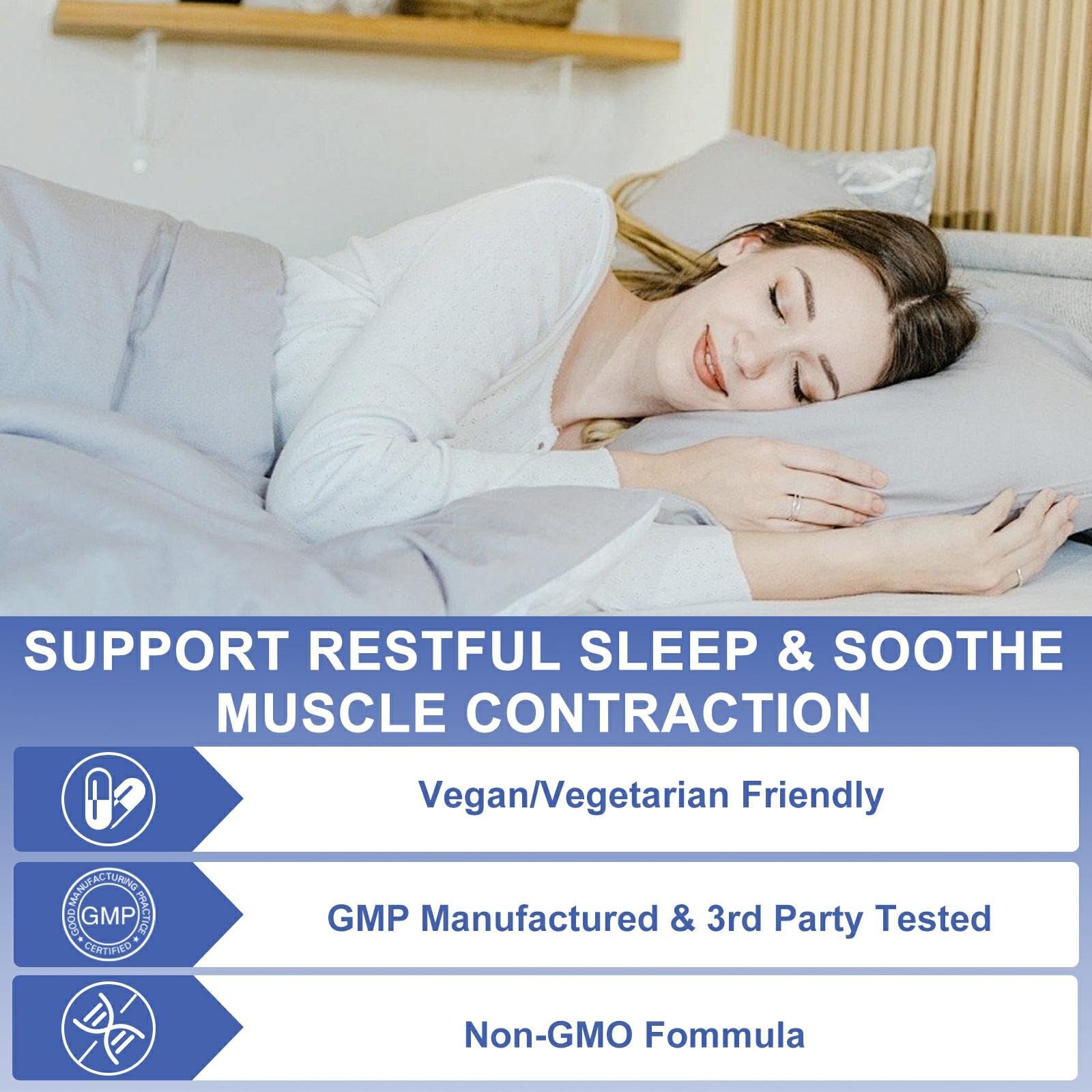 OMOGS High Absorption Magnesium Glycinate, for Supporting Sleep, Muscle Relaxation, Heart Health & Bone Health, Gluten Free, Non-GMO, 90 Vegetarian Capsules OMOGS uk supplements
