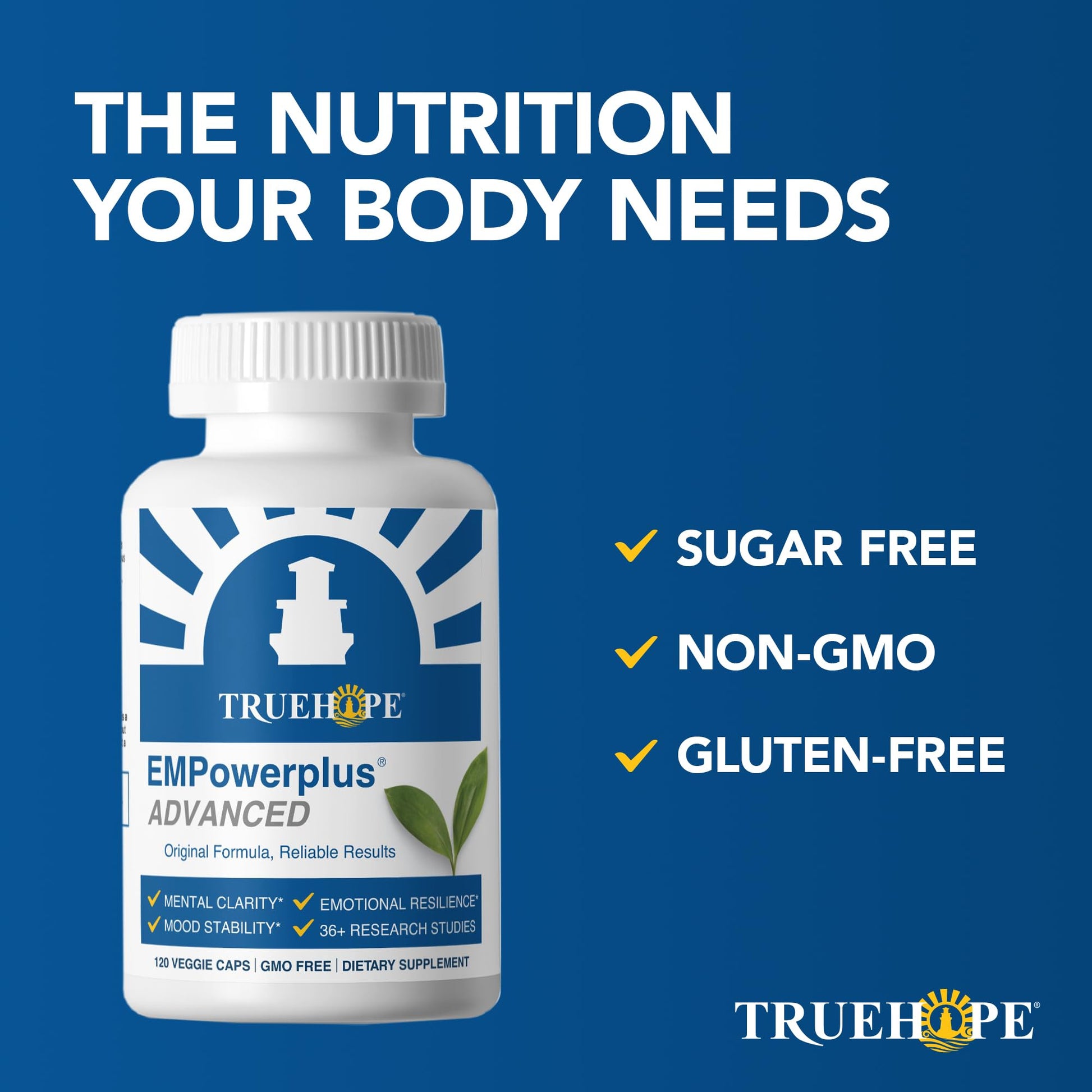 Truehope EMPowerplus Advanced Multivitamin for Women & Men - Broad-Spectrum Multivitamins & Chelated Minerals | 1000% Better Absorption | 37 Research Studies & 28 Years of Success | 30 Day Supply Truehope uk supplements