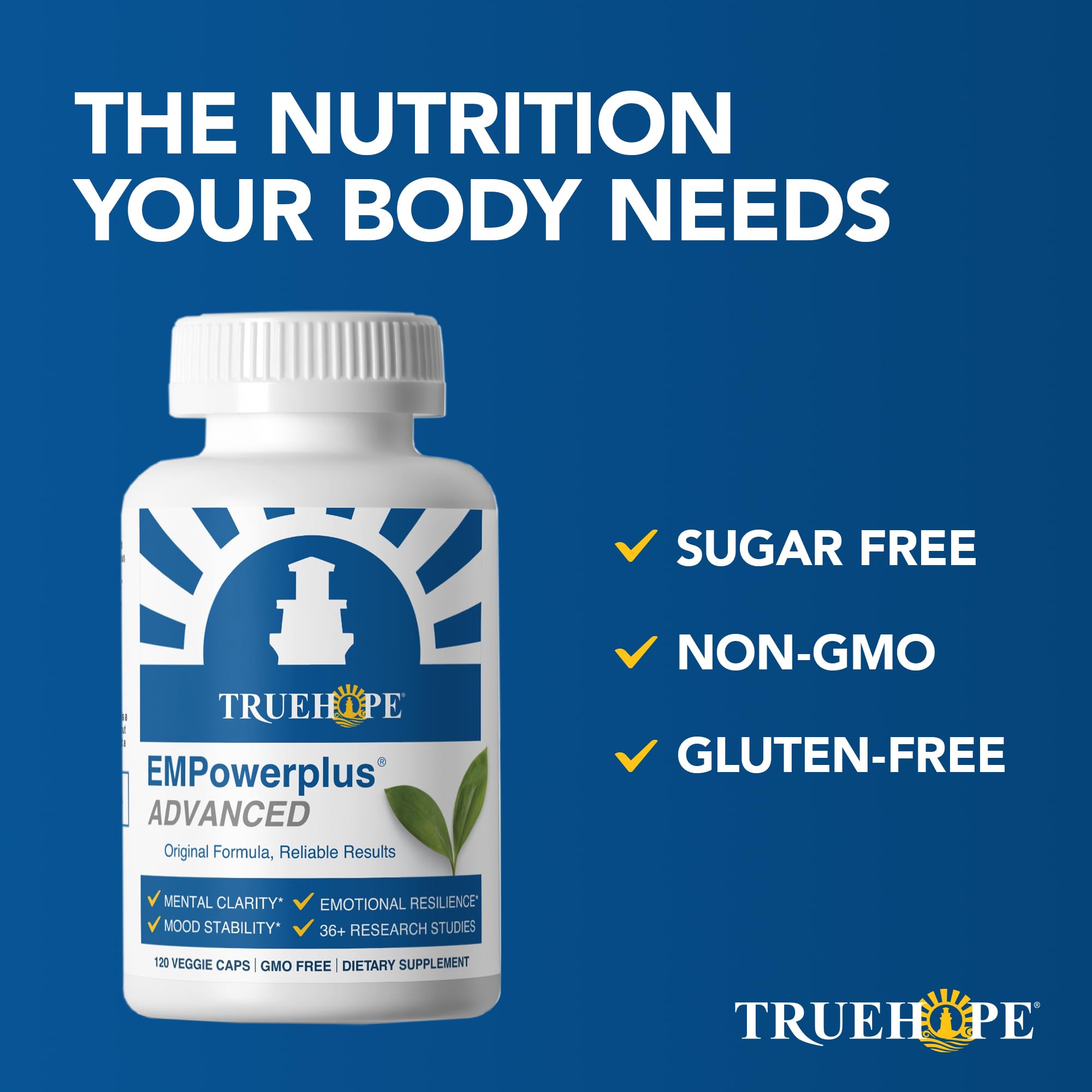 Truehope EMPowerplus Advanced Multivitamin for Women & Men - Broad-Spectrum Multivitamins & Chelated Minerals | 1000% Better Absorption