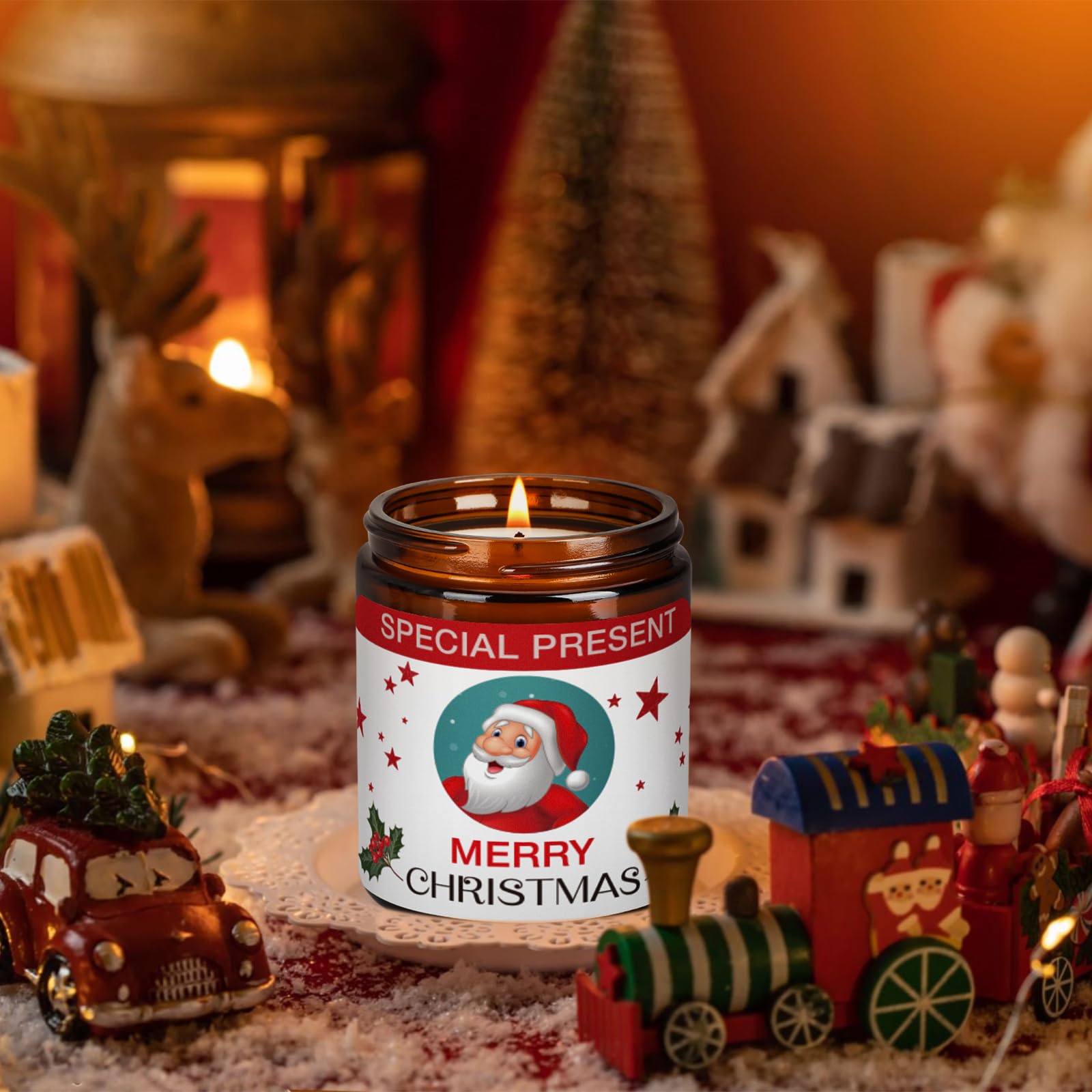 Christmas Candle Set Scented Candle Gift Set, 4 Pack 28 oz Christmas Scented Candles Over 180 Hours YINUO LIGHT uk supplements