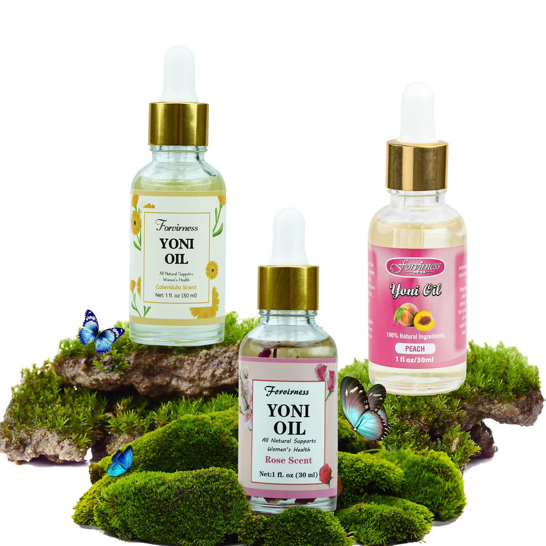 3 Packs Natural Yoni Oil Feminine Wash Ph Balanced for Women, Eliminates Vaginal Odor forvirness uk supplements