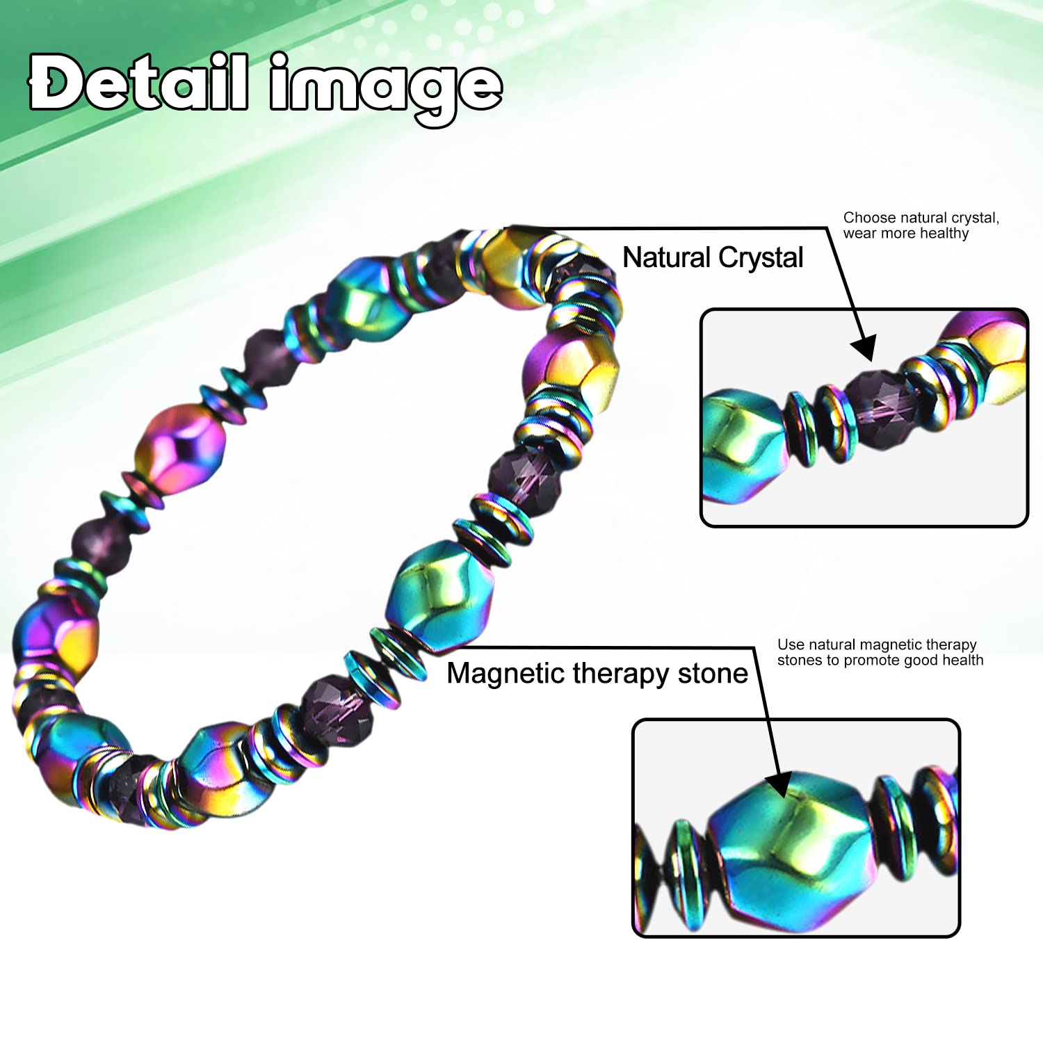 AGSIXZLAN 3pcs Adjustable Lymph Drainage Carnelian Magnetic Bracelet,Slimming Magnetic AGSIXZLAN uk supplements
