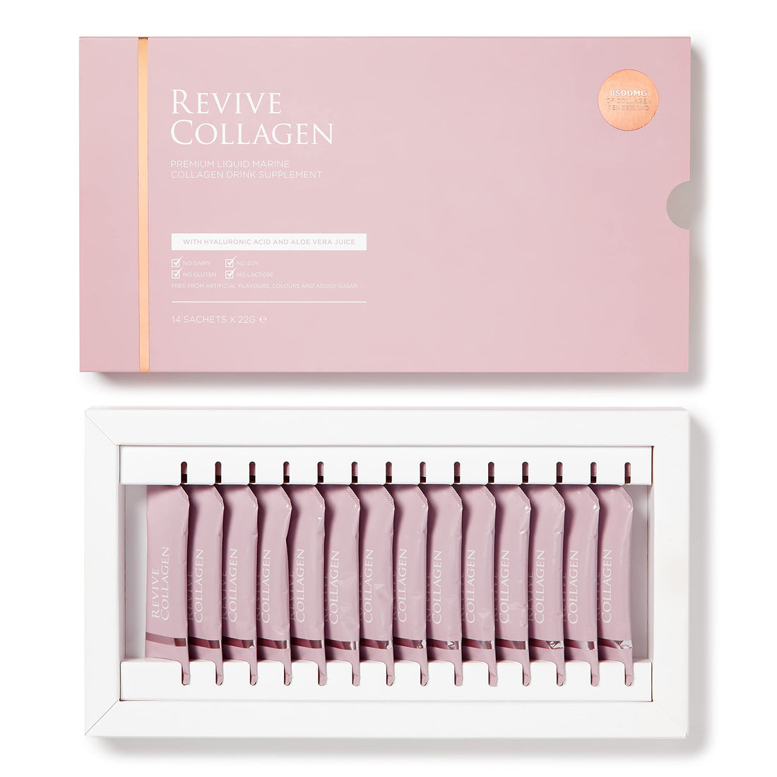 Revive Collagen Premium 8,500mg Hydrolysed Marine Collagen Drink with Added Hyaluronic Acid & Aloe Vera Revive Collagen uk supplements