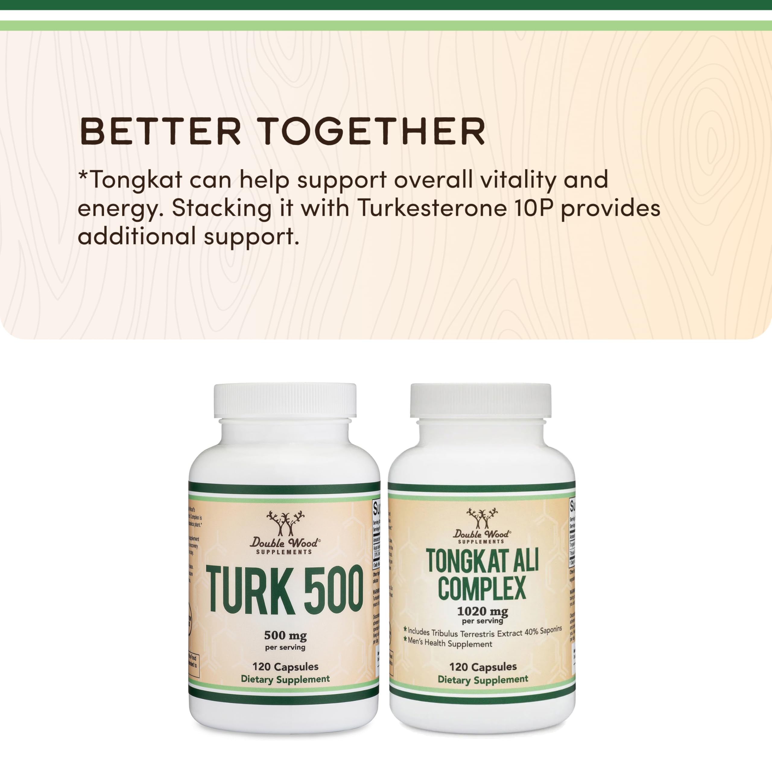 Turkesterone Supplement 500mg, 120 Capsules (Ajuga Turkestanica Extract Std. to 10% Turkesterone) Similar to Ecdysterone for Men's Health Support (Manufactured and Tested in the USA) by Double Wood Double Wood Supplements uk supplements