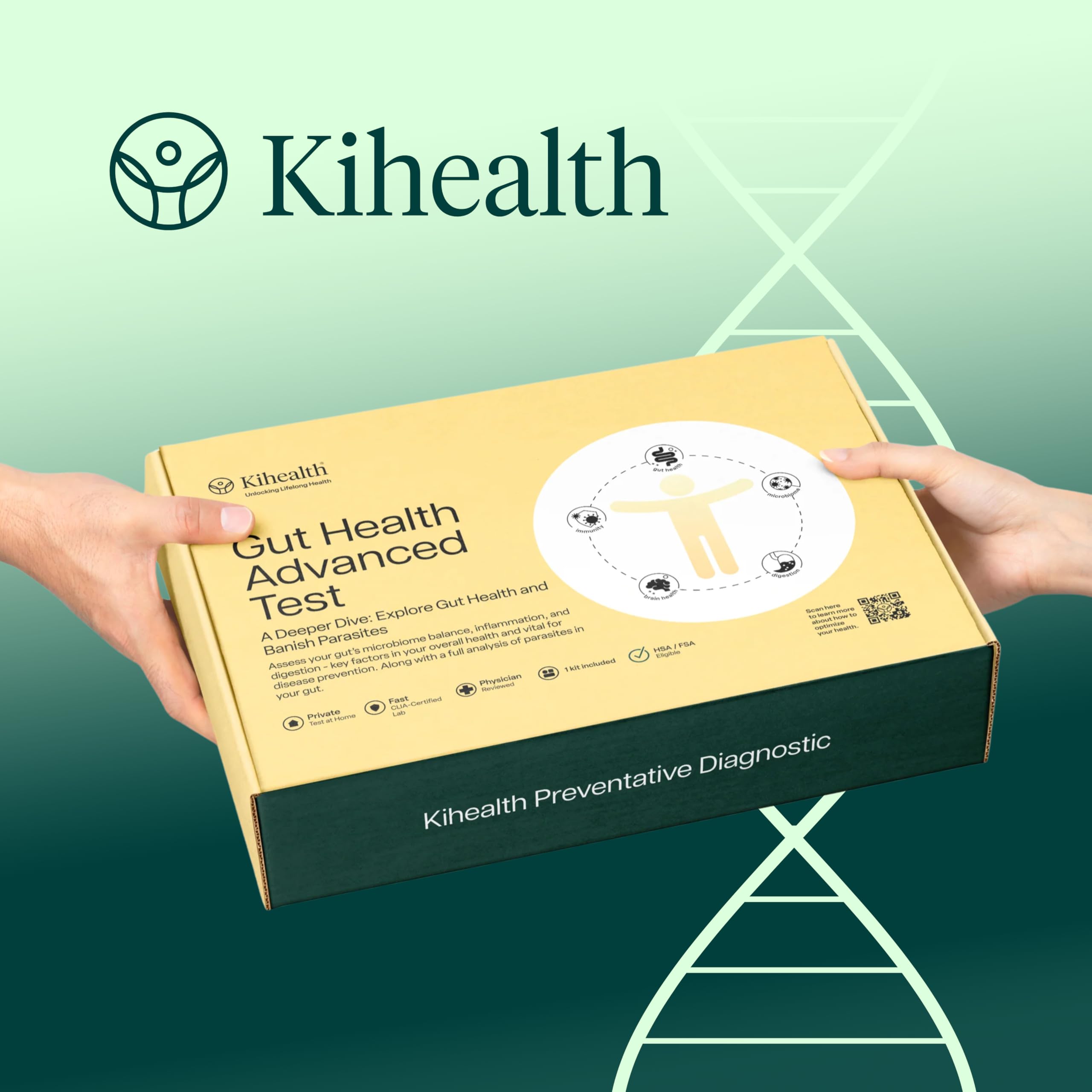 KiHealth – Gut Health Advanced Test – Comprehensive Stool Test for Microbiome, Digestion, & Inflammation – at-Home Kit Kihealth uk supplements