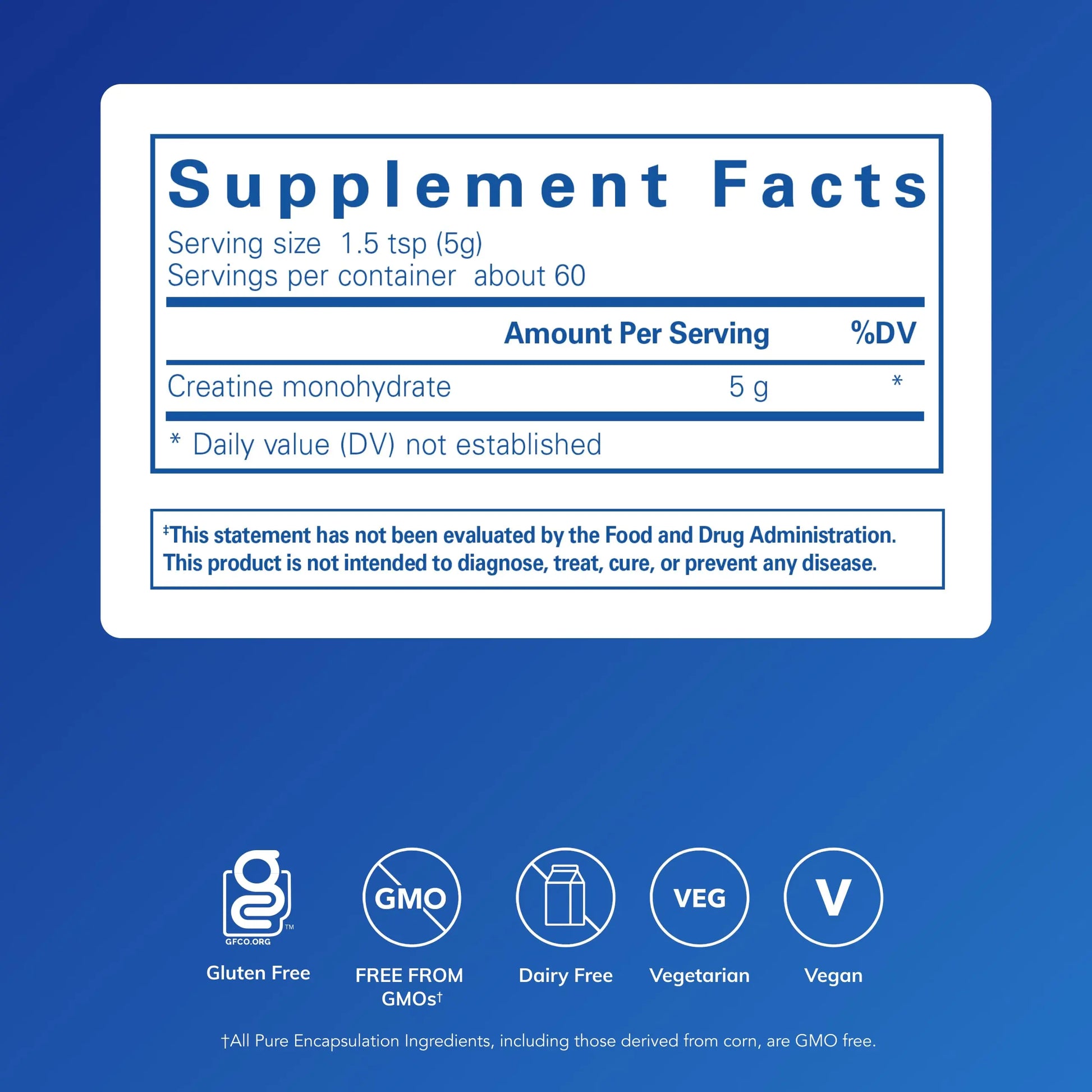 Pure Encapsulations Creatine - Creatine Supplement - Muscle Strength, Performance & Recovery - Pre-Workout Recovery Powder - Gluten-Free, Non-GMO Pure Encapsulations uk supplements