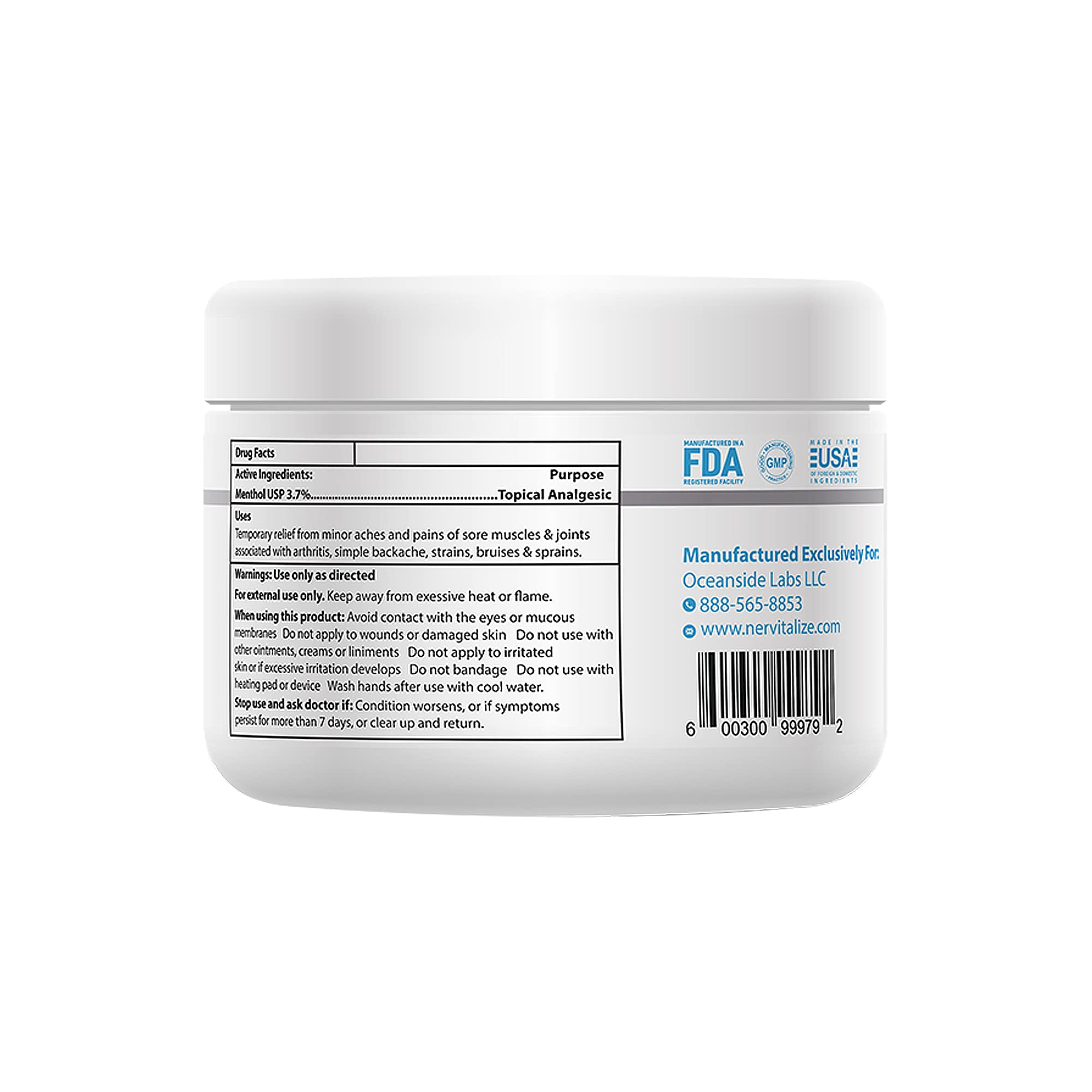 Nervitalize Fast Acting Nerve Pain Relief Cream Maximum Strength Formula - 3 fl oz - Helps Provide Neuro Pain Relief and Deep Nerve Nourishment to Support Normal Nerve Function - Made in The USA Nervitalize uk supplements